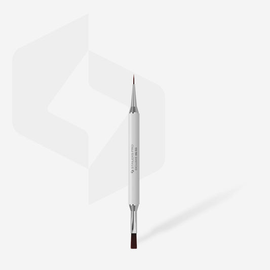 STALEKS Exclusive 08/03 Çift Taraflı Jel ve Liner Fırça 10/10 mm - Görsel 2