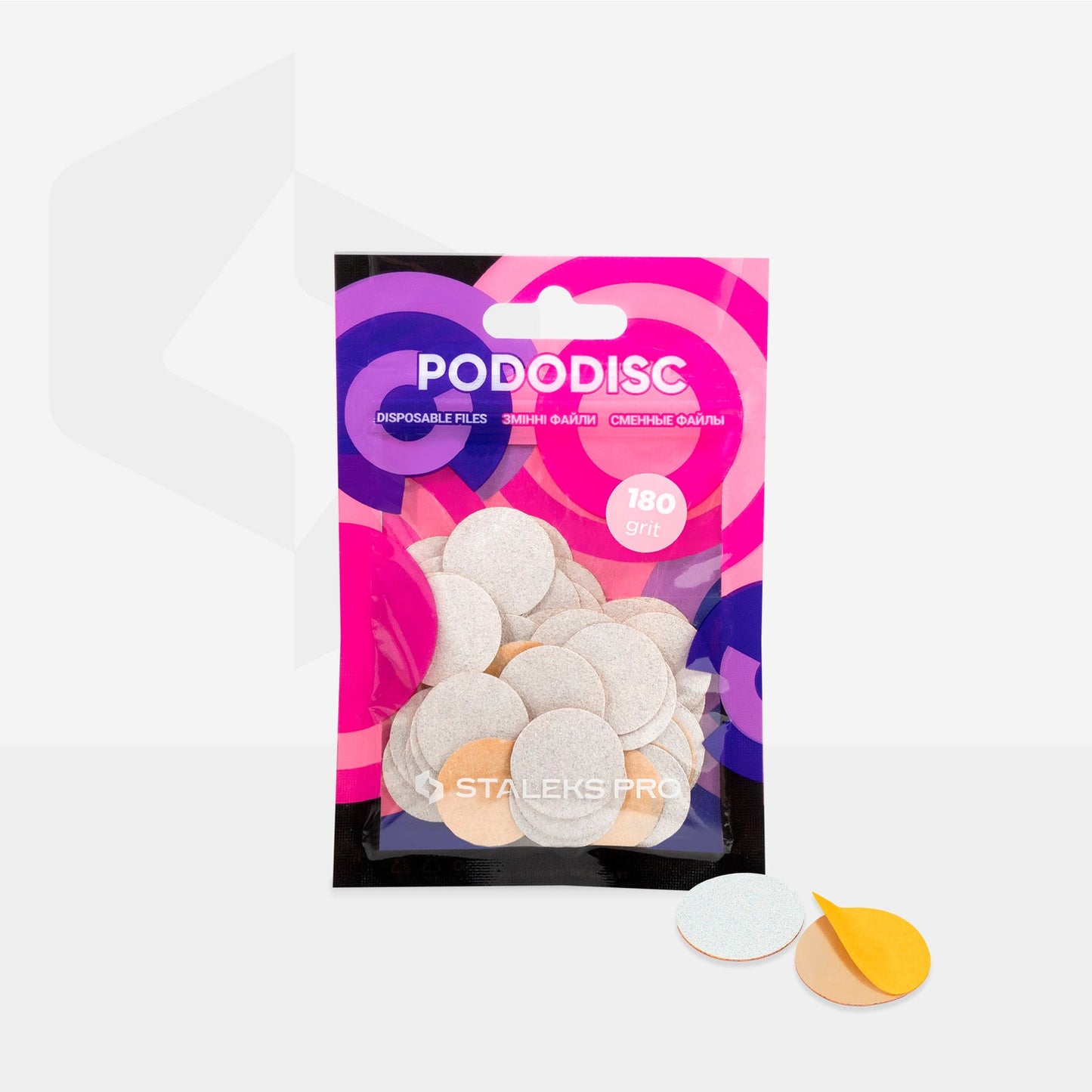 STALEKS Expert Pododisc M Yapışkan Zımpara 180 Grit 20 mm 50'li - Görsel 3