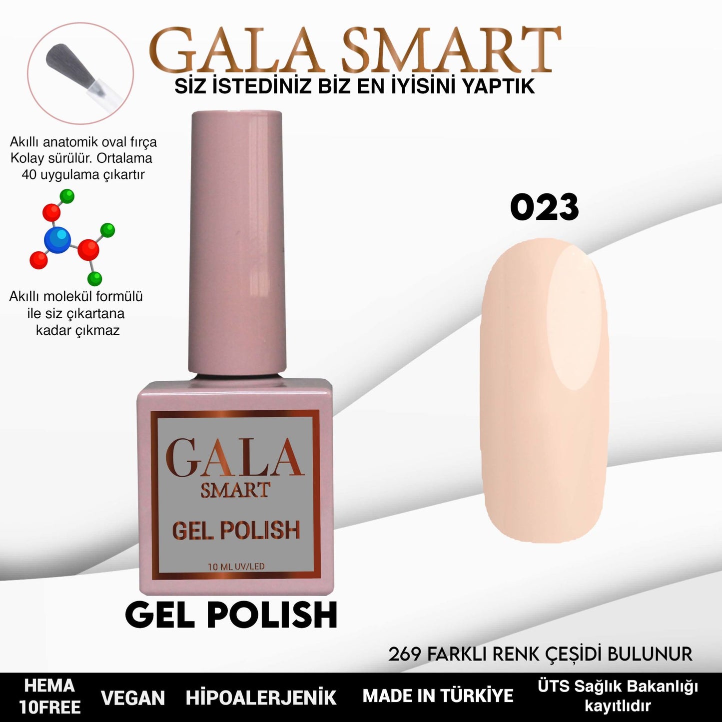 Gala Smart - Classic Kalıcı Oje - NO:023