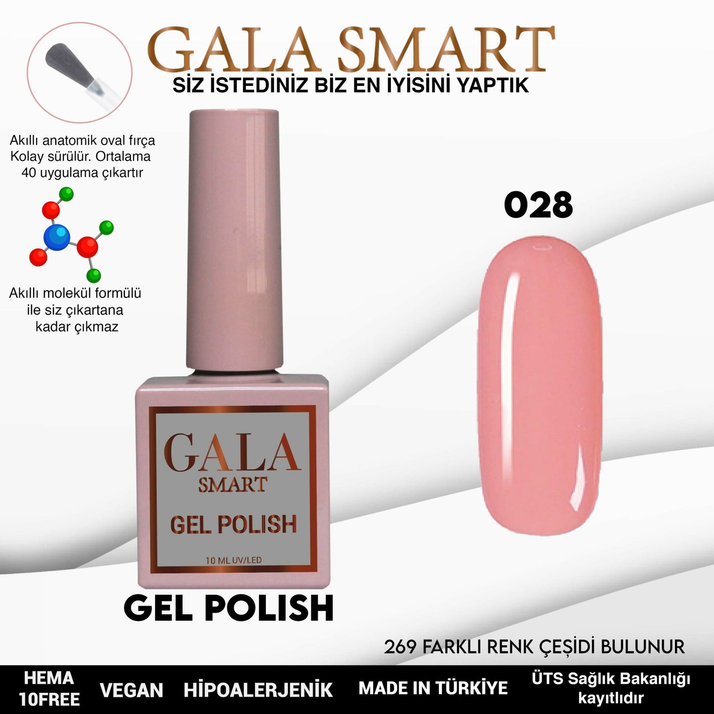 Gala Smart - Classic Kalıcı Oje - NO:028