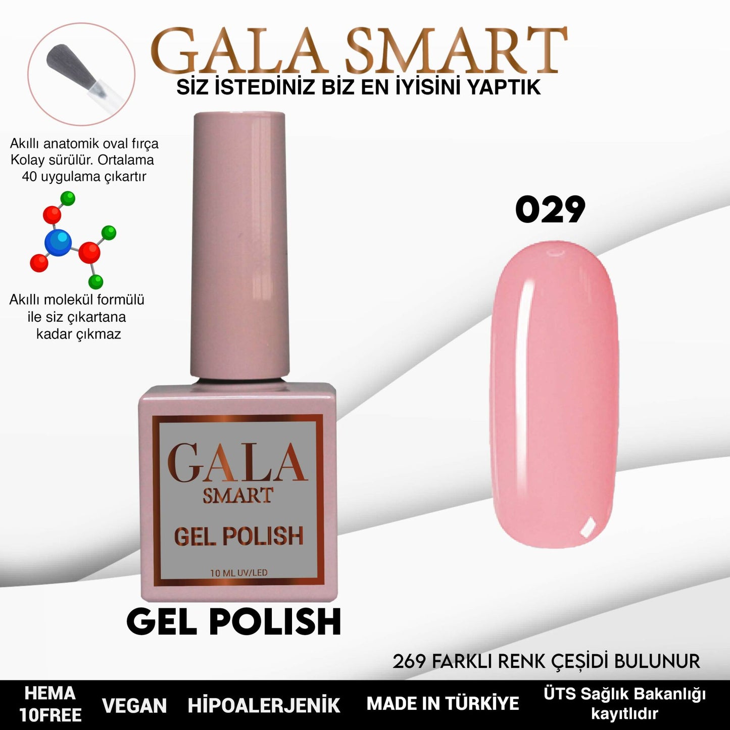 Gala Smart - Classic Kalıcı Oje - NO:029