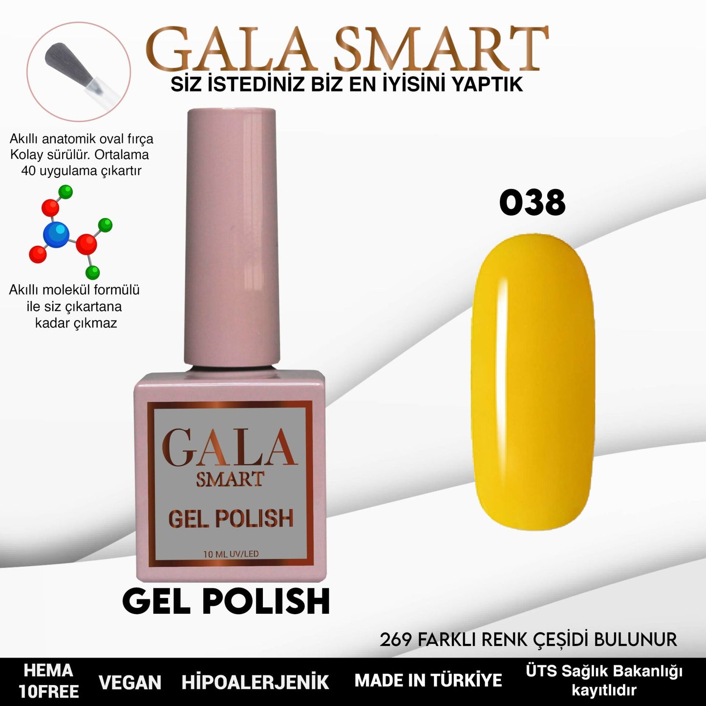 Gala Smart - Classic Kalıcı Oje - NO:038
