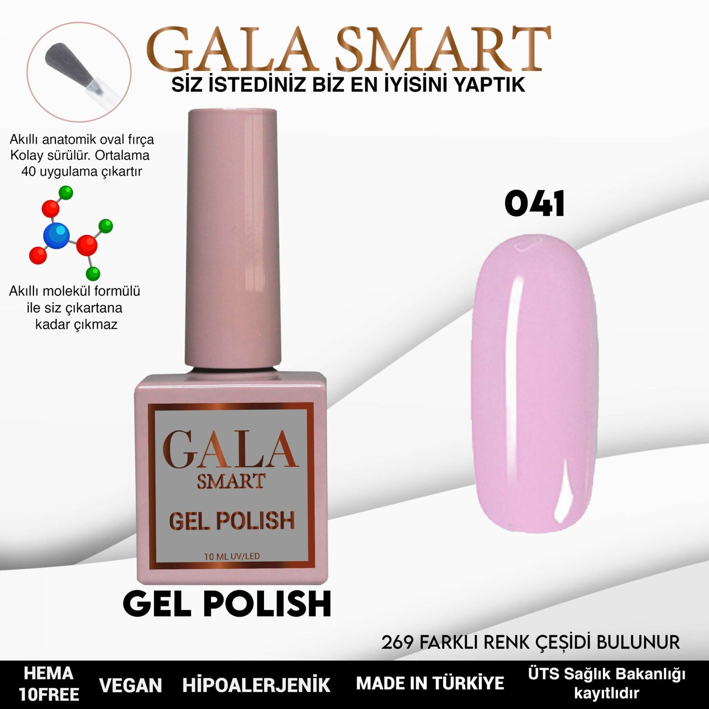 Gala Smart - Classic Kalıcı Oje - NO:041