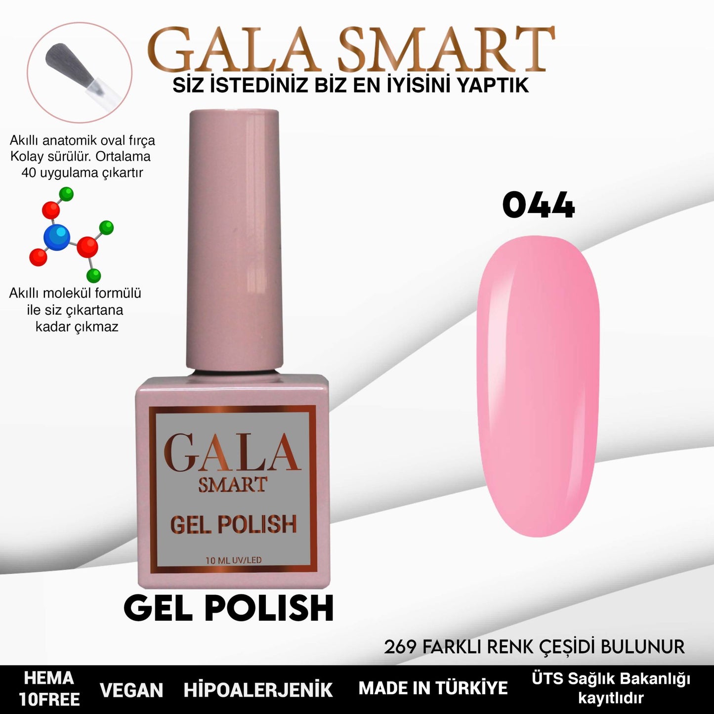 Gala Smart - Classic Kalıcı Oje - NO:044