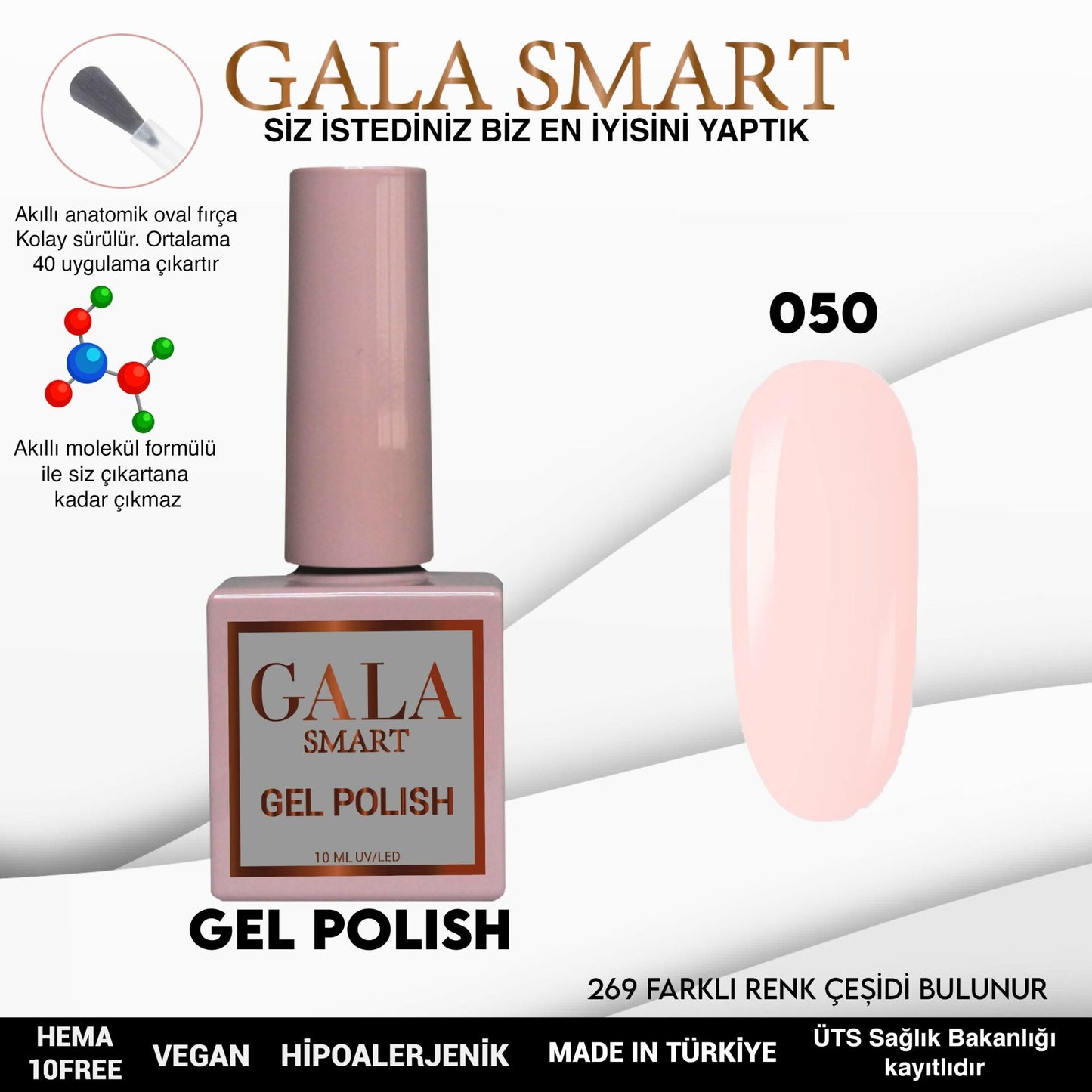 Gala Smart - Classic Kalıcı Oje - NO:050