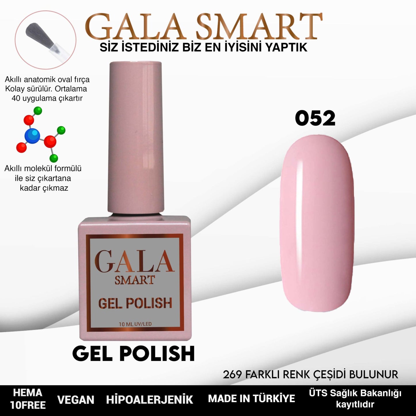 Gala Smart - Classic Kalıcı Oje - NO:052