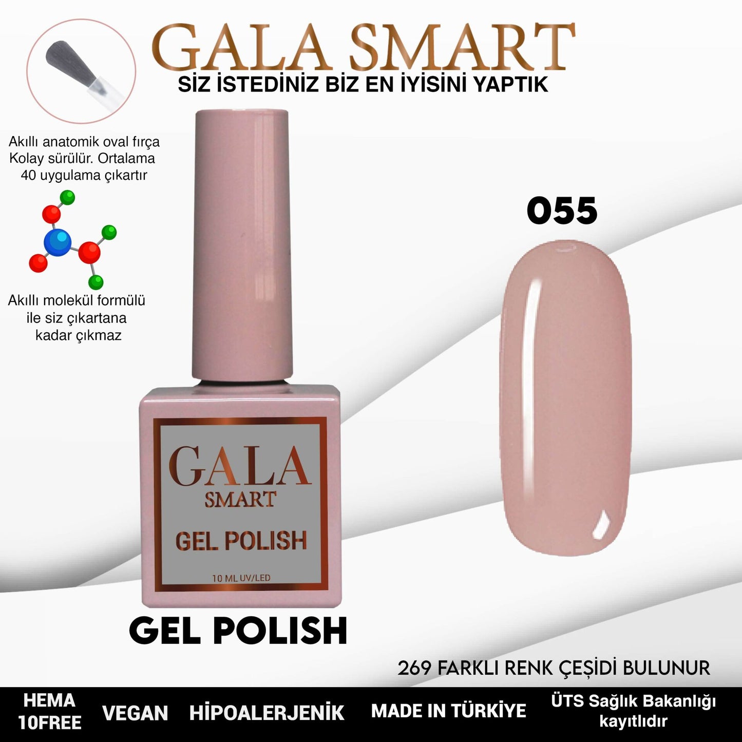 Gala Smart - Classic Kalıcı Oje - NO:055