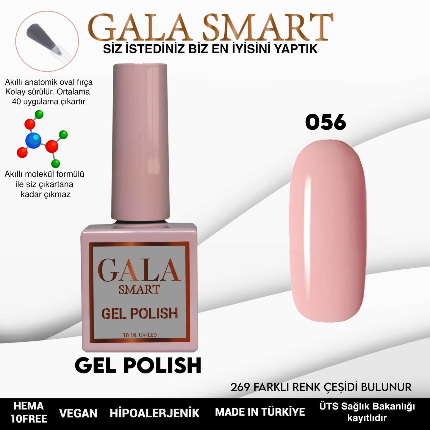 Gala Smart - Classic Kalıcı Oje - NO:056