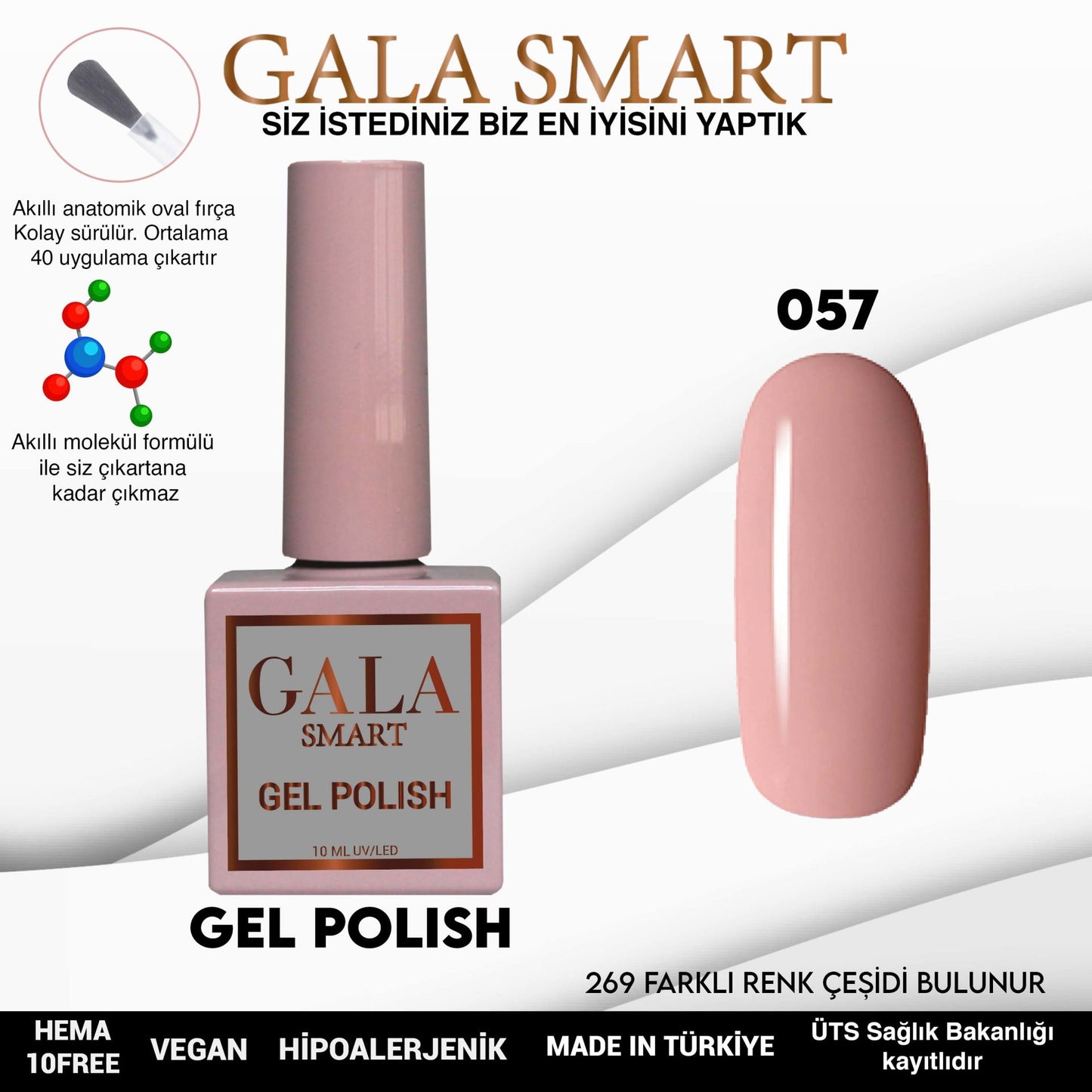 Gala Smart - Classic Kalıcı Oje - NO:057
