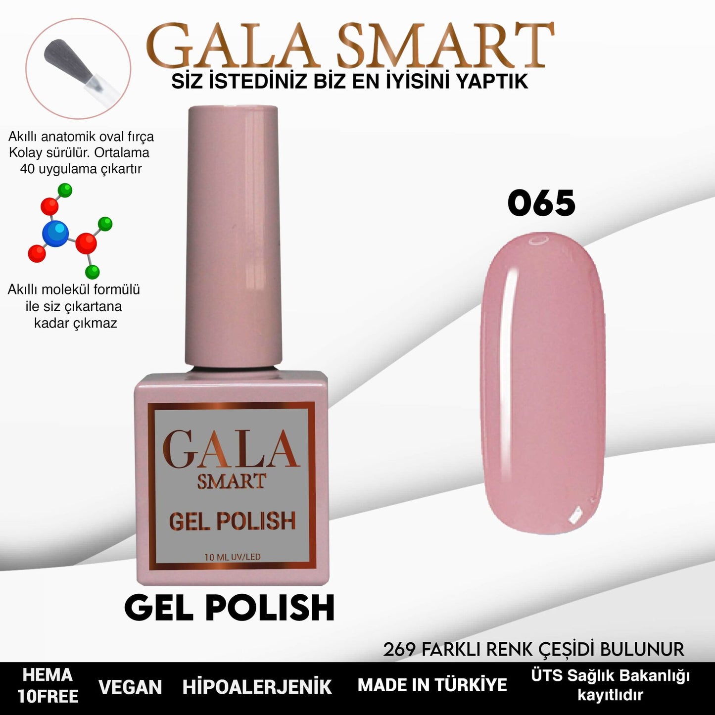 Gala Smart - Classic Kalıcı Oje - NO:065