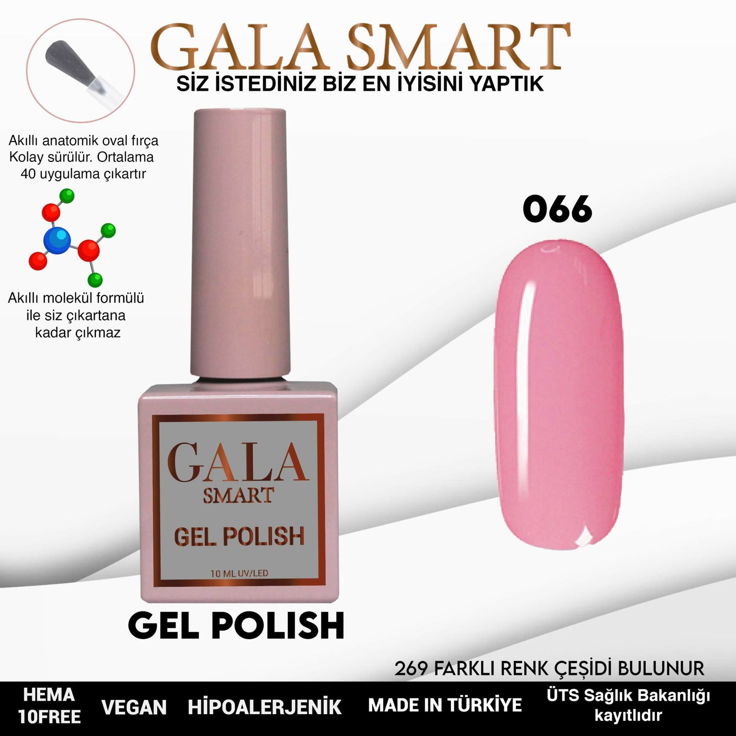 Gala Smart - Classic Kalıcı Oje - NO:066