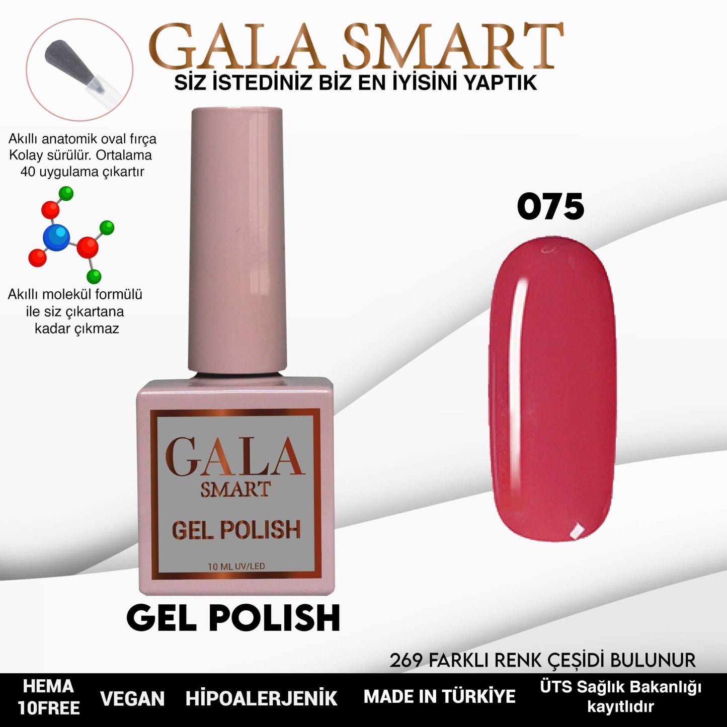 Gala Smart - Classic Kalıcı Oje - NO:075