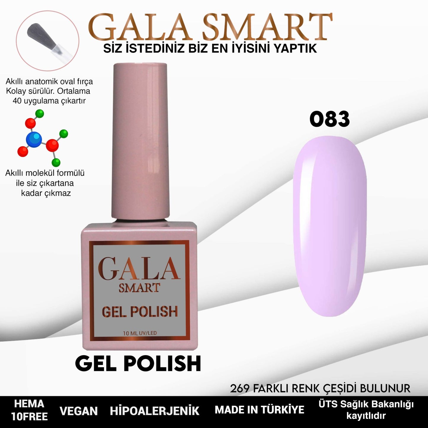 Gala Smart - Classic Kalıcı Oje - NO:083