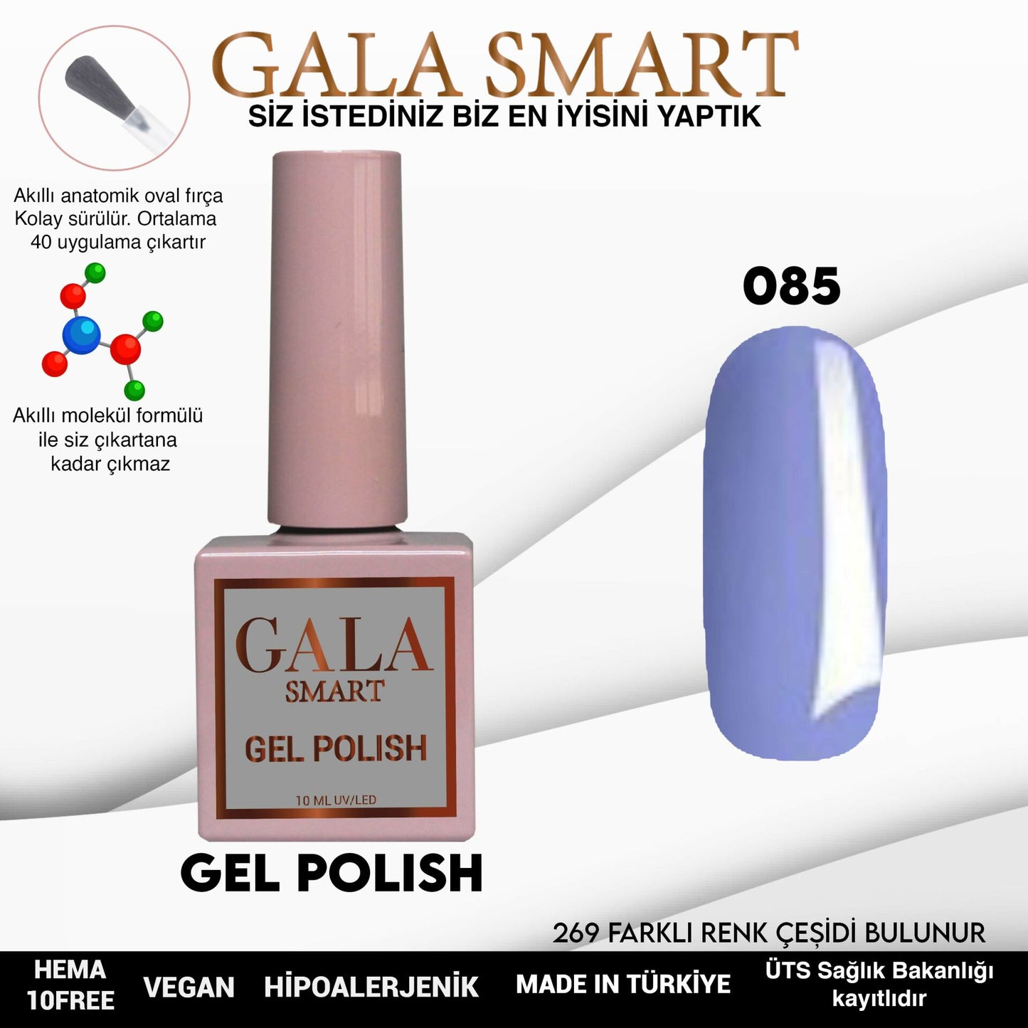 Gala Smart - Classic Kalıcı Oje - NO:085