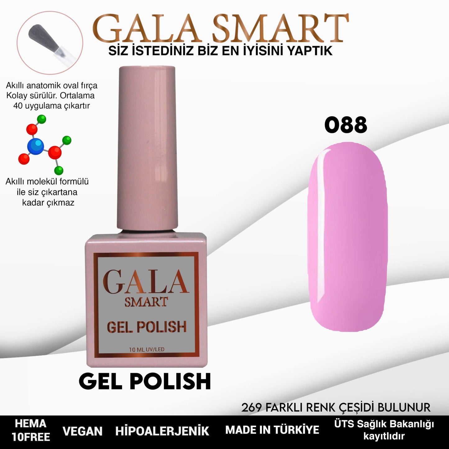 Gala Smart - Classic Kalıcı Oje - NO:088