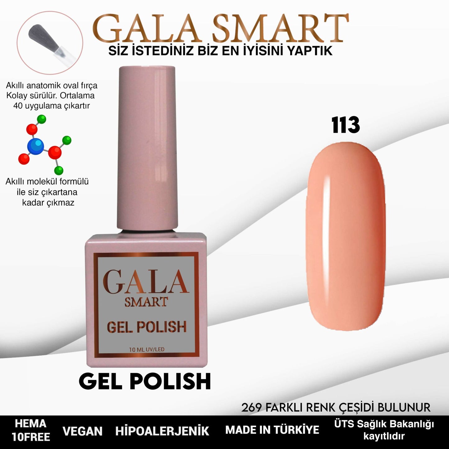 Gala Smart - Classic Kalıcı Oje - NO:113
