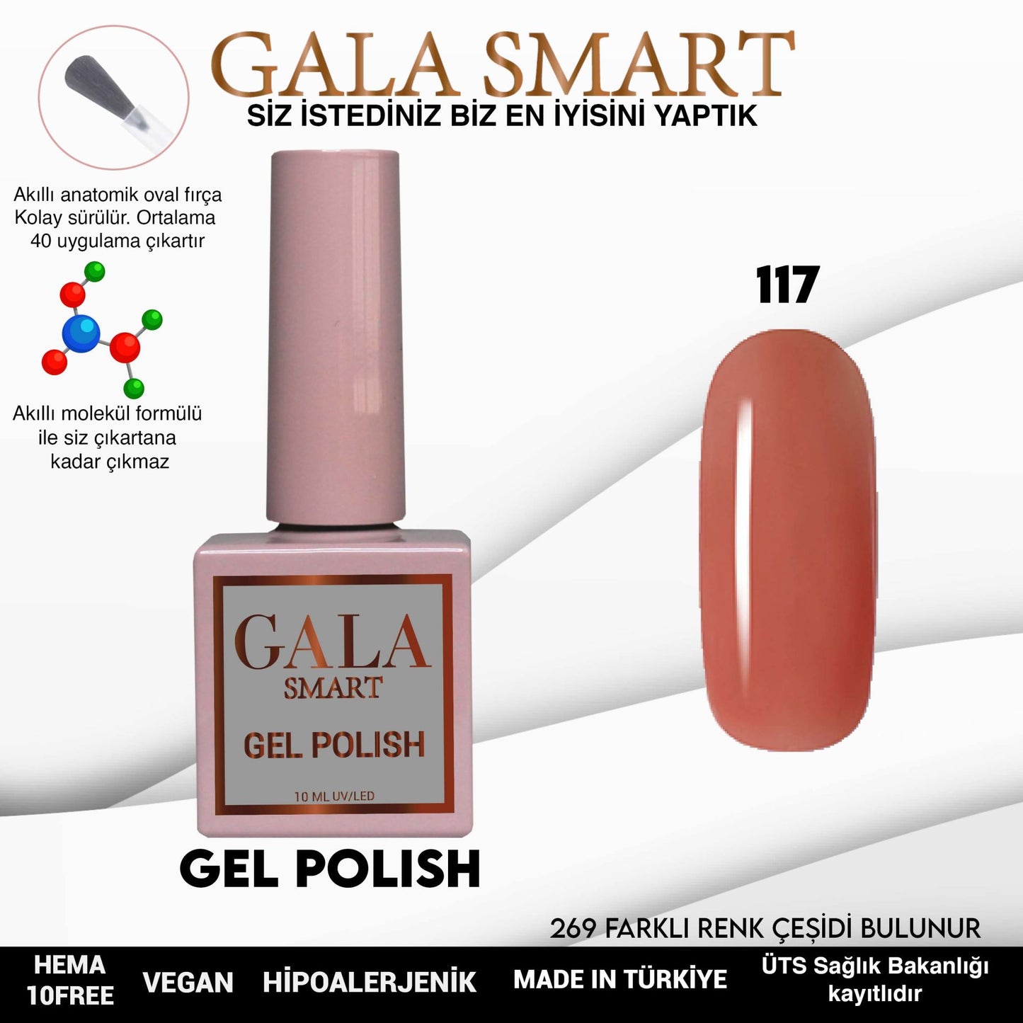 Gala Smart - Classic Kalıcı Oje - NO:117