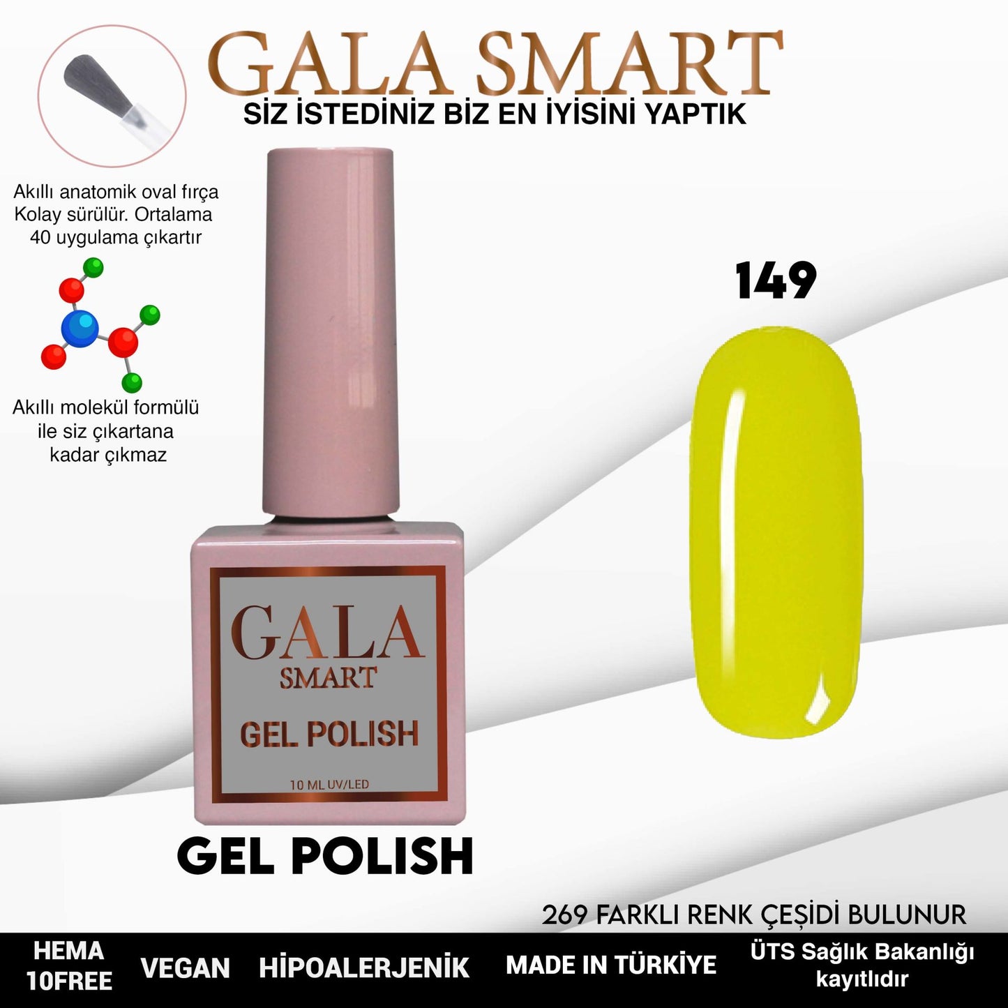 Gala Smart - Classic Kalıcı Oje - NO:149