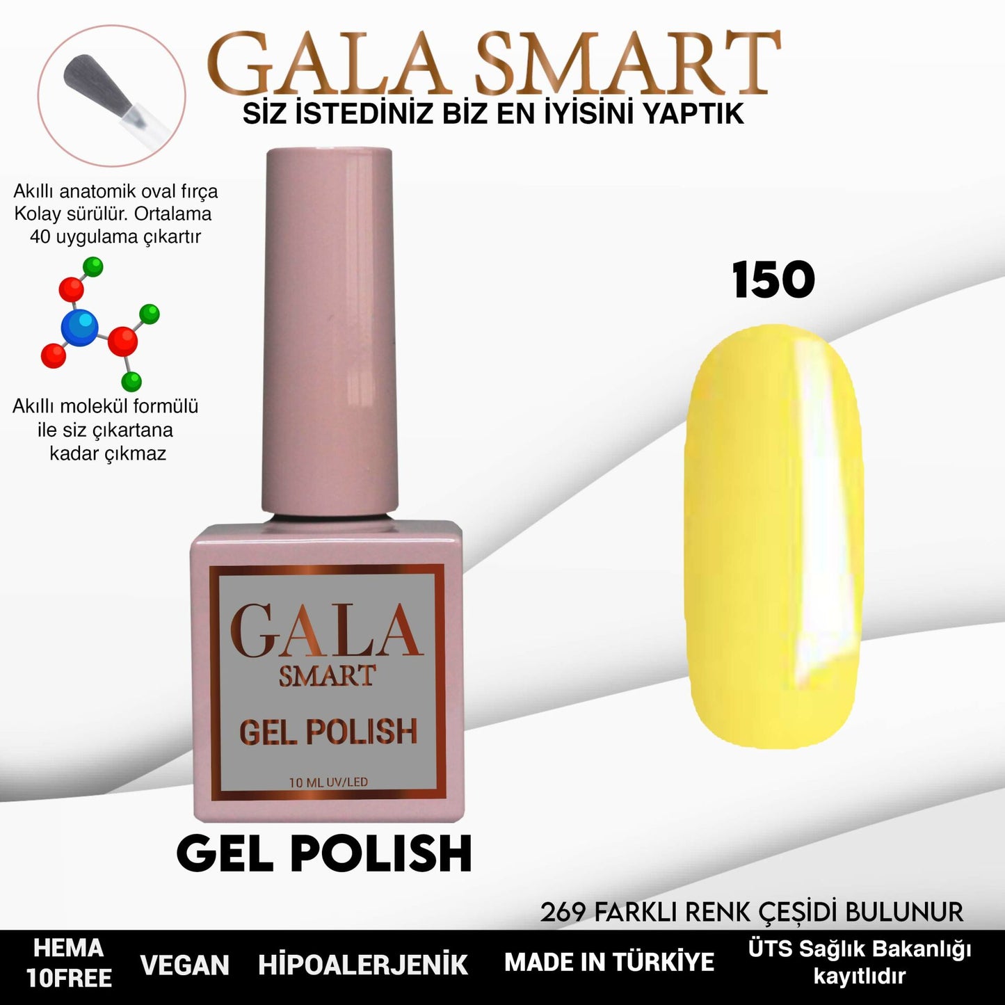 Gala Smart - Classic Kalıcı Oje - NO:150