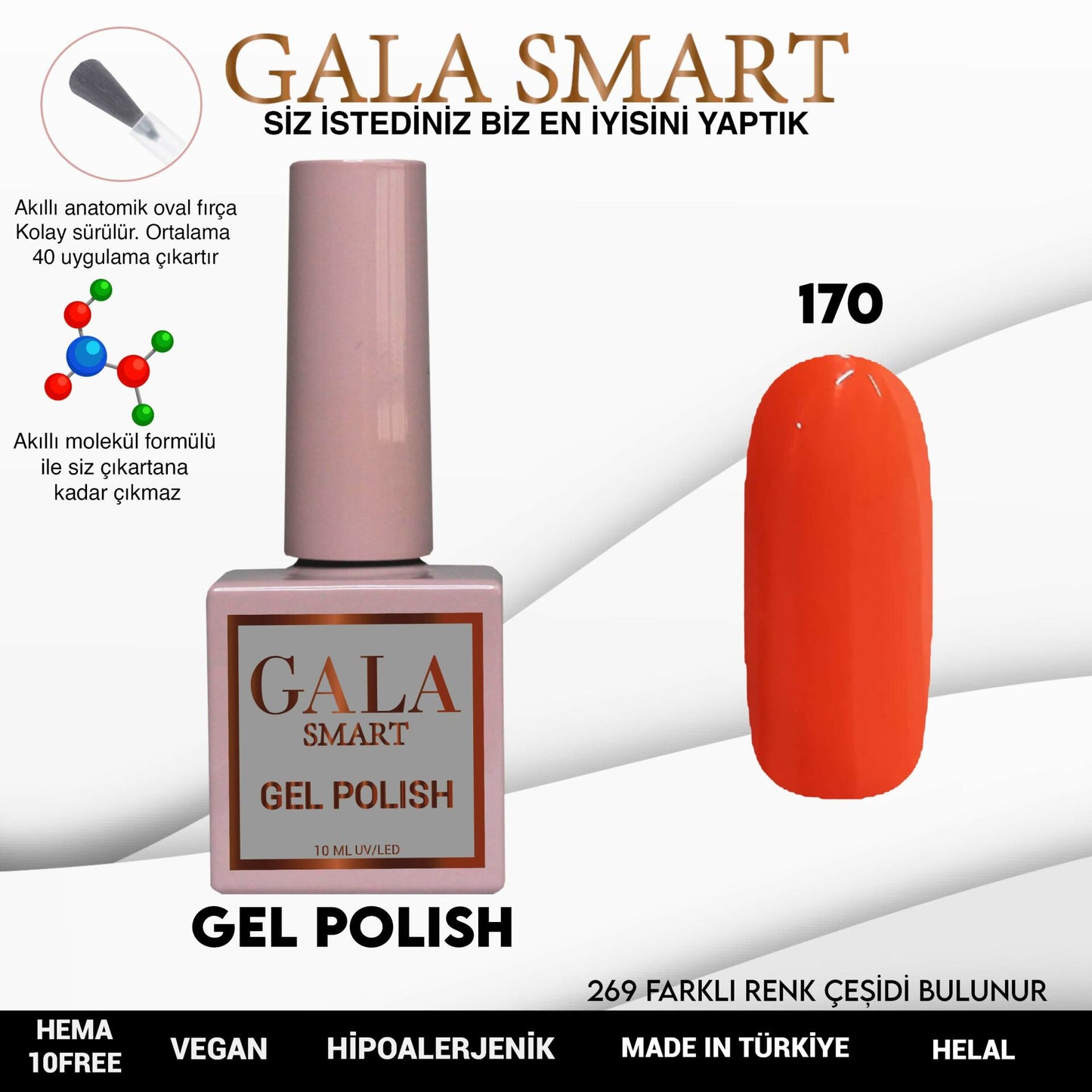Gala Smart - Classic Kalıcı Oje - NO:170
