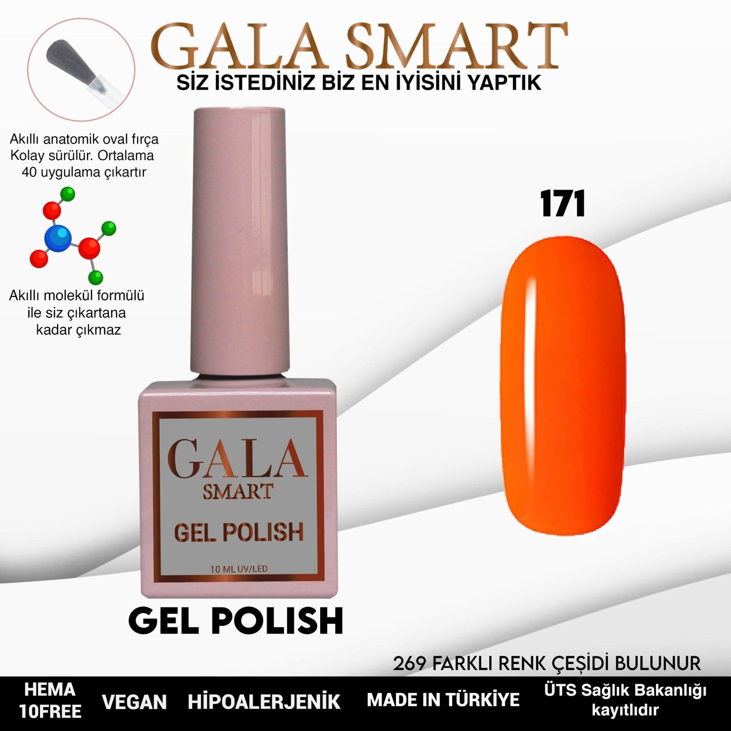 Gala Smart - Classic Kalıcı Oje - NO:171