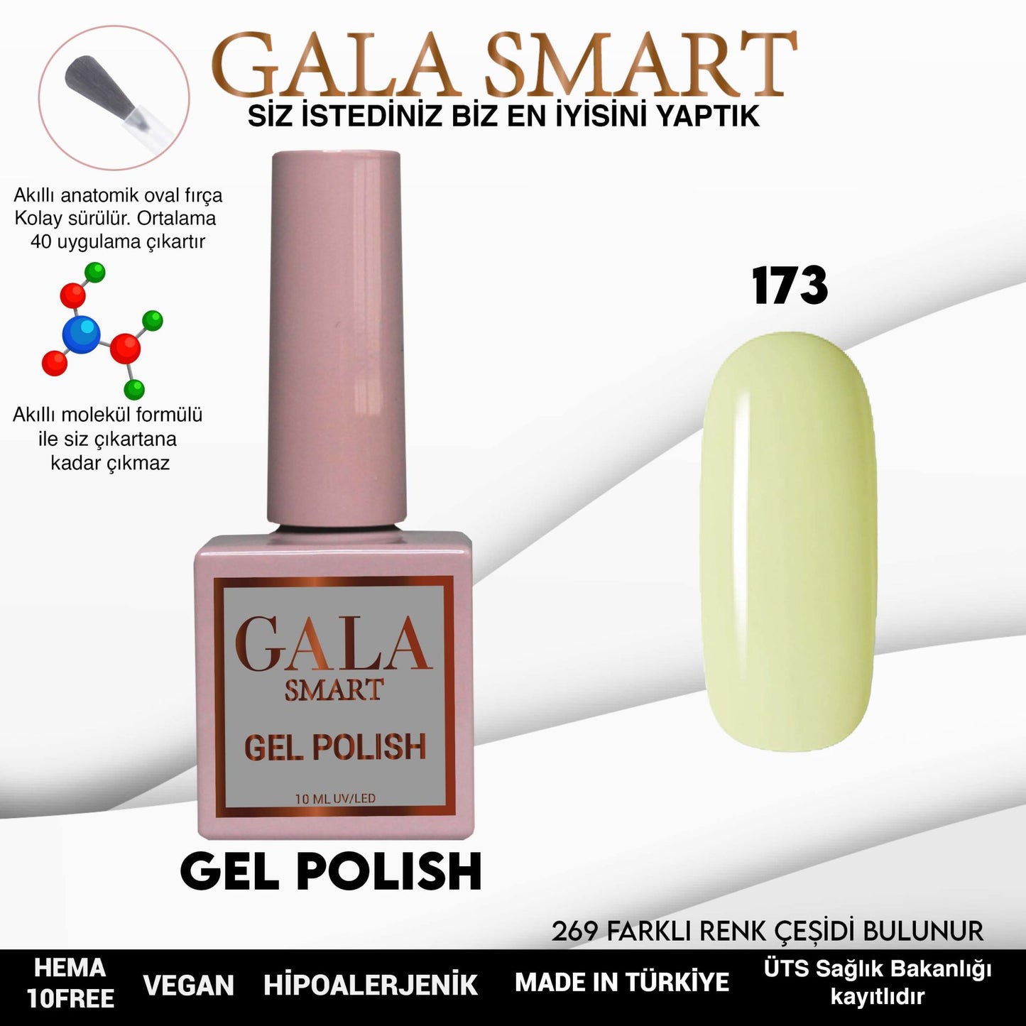 Gala Smart - Classic Kalıcı Oje - NO:173