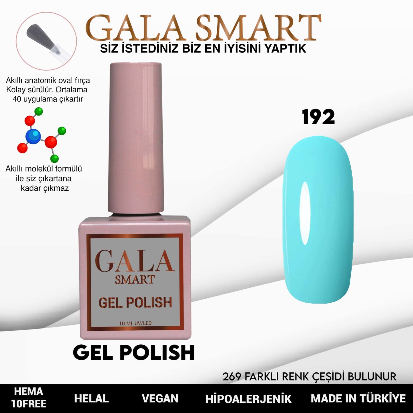 Gala Smart - Classic Kalıcı Oje - NO:192