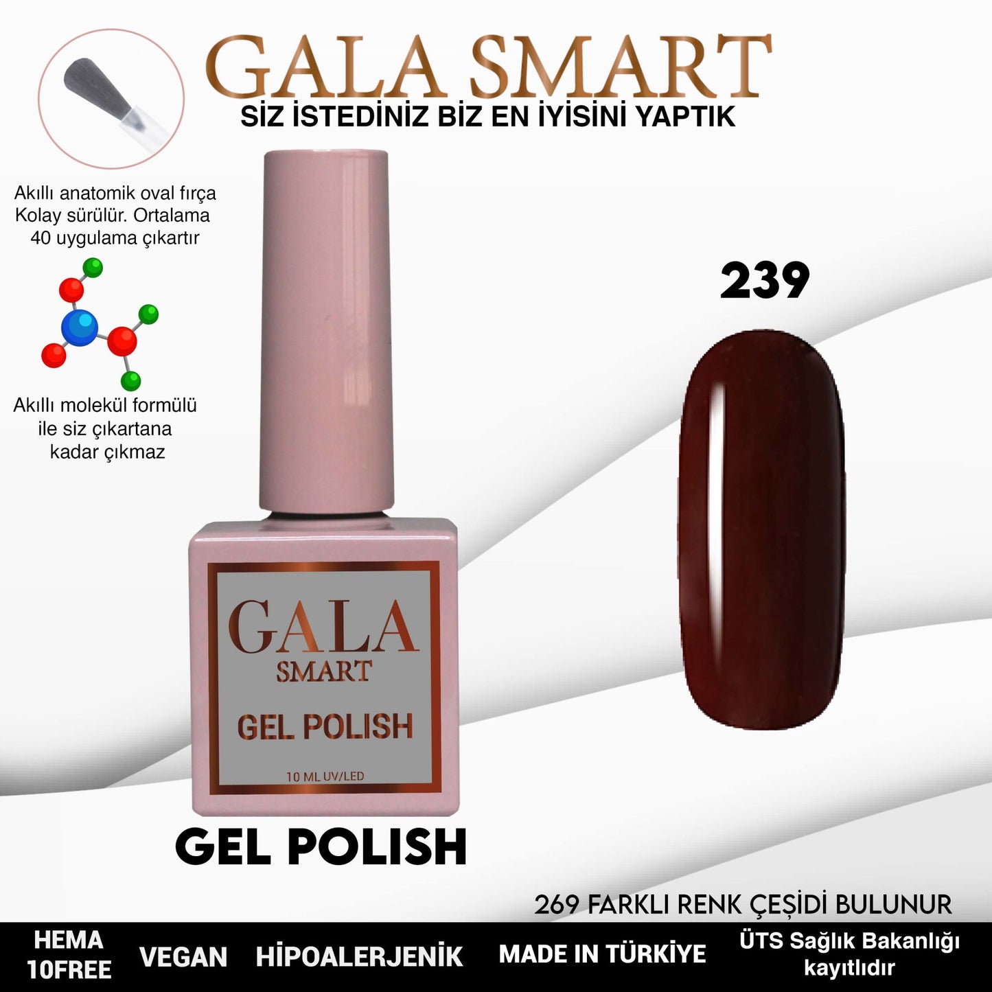 Gala Smart - Classic Kalıcı Oje - NO:239