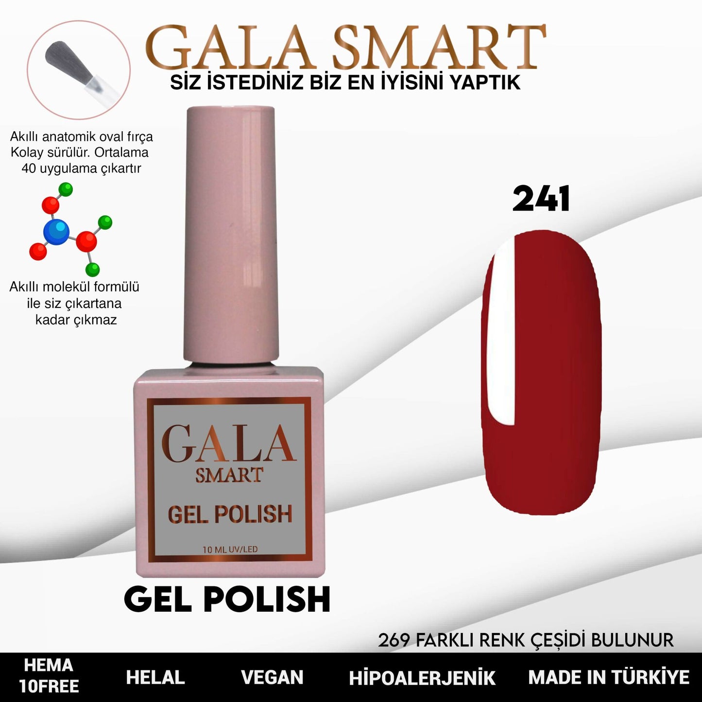 Gala Smart - Classic Kalıcı Oje - NO:241