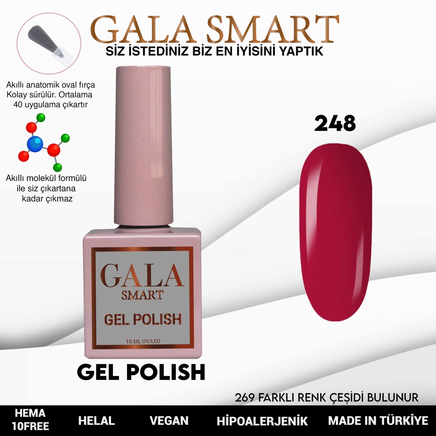 Gala Smart - Classic Kalıcı Oje - NO:248