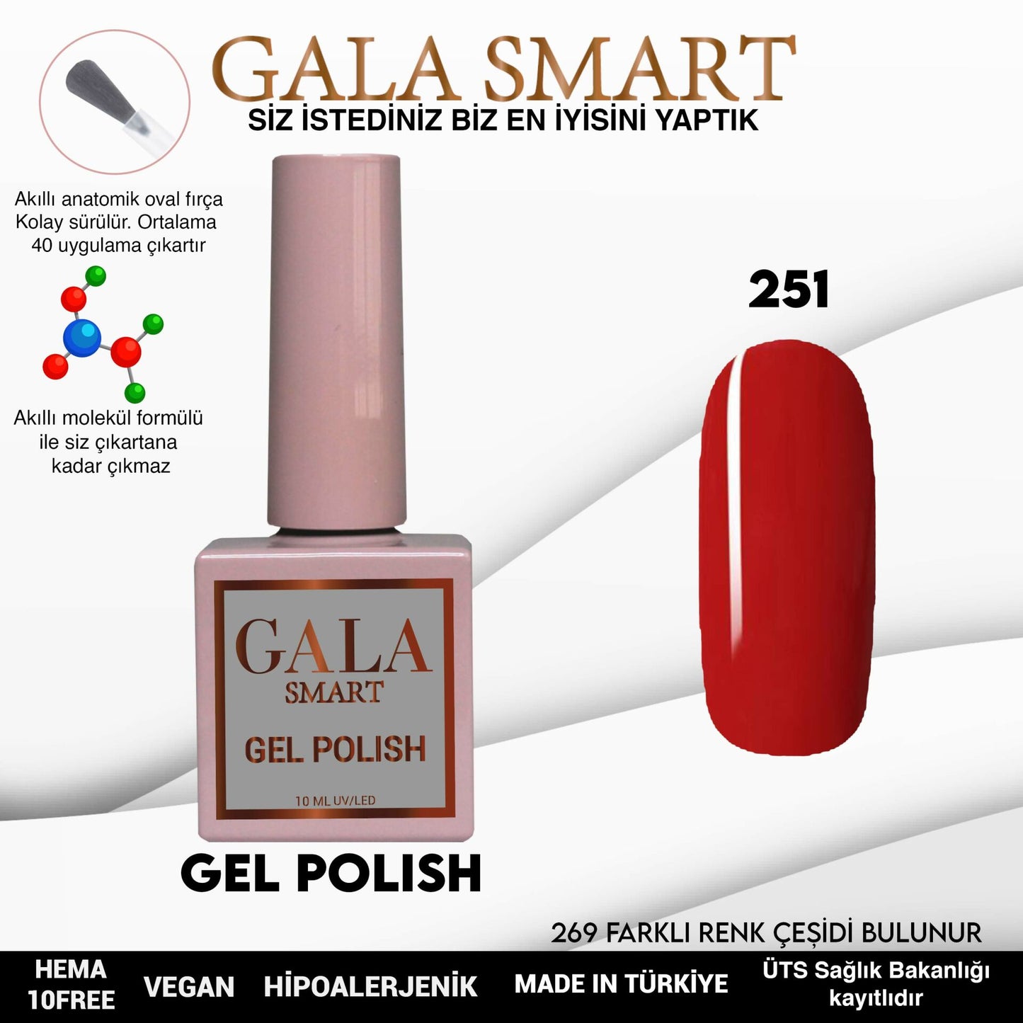 Gala Smart - Classic Kalıcı Oje - NO:251