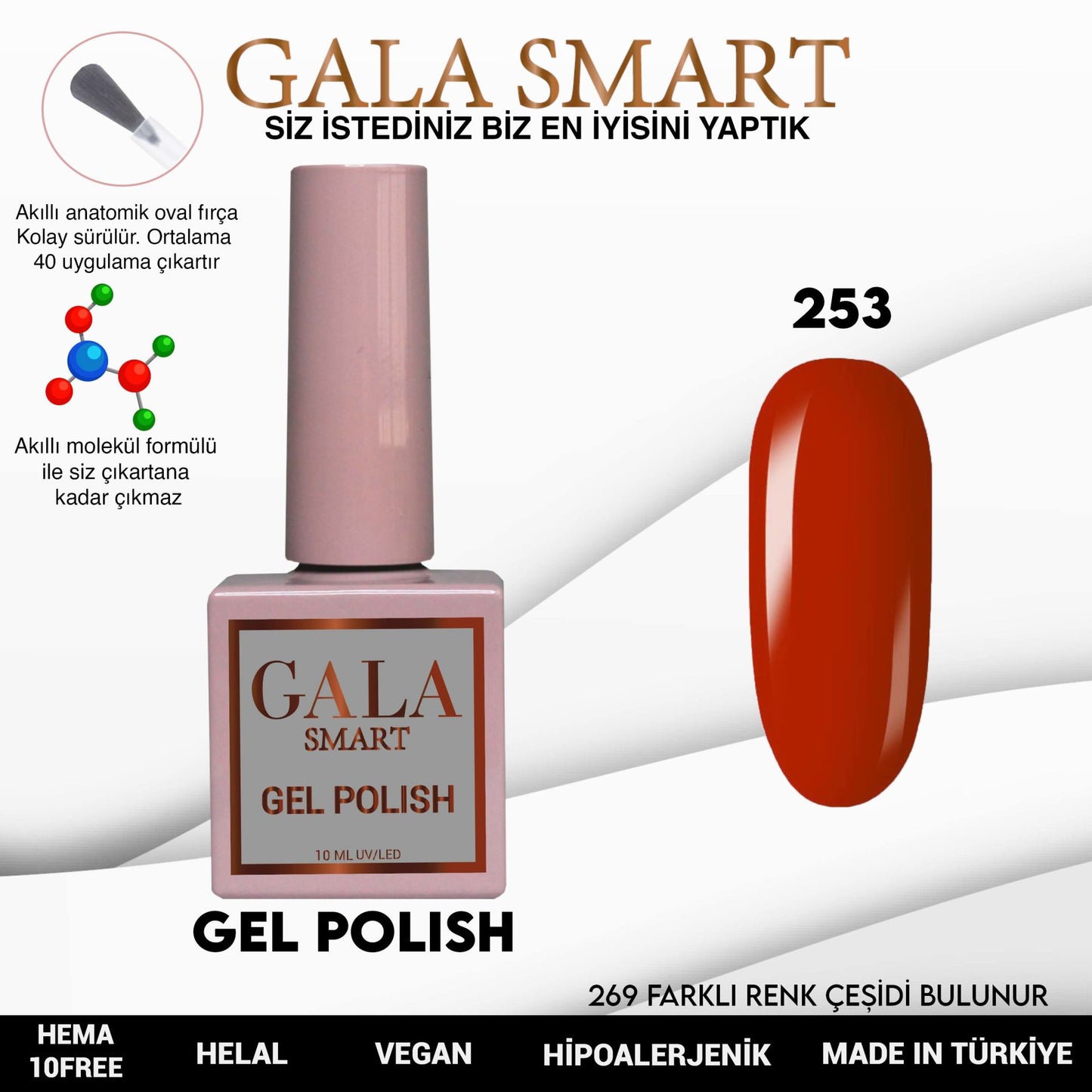 Gala Smart - Classic Kalıcı Oje - NO:253