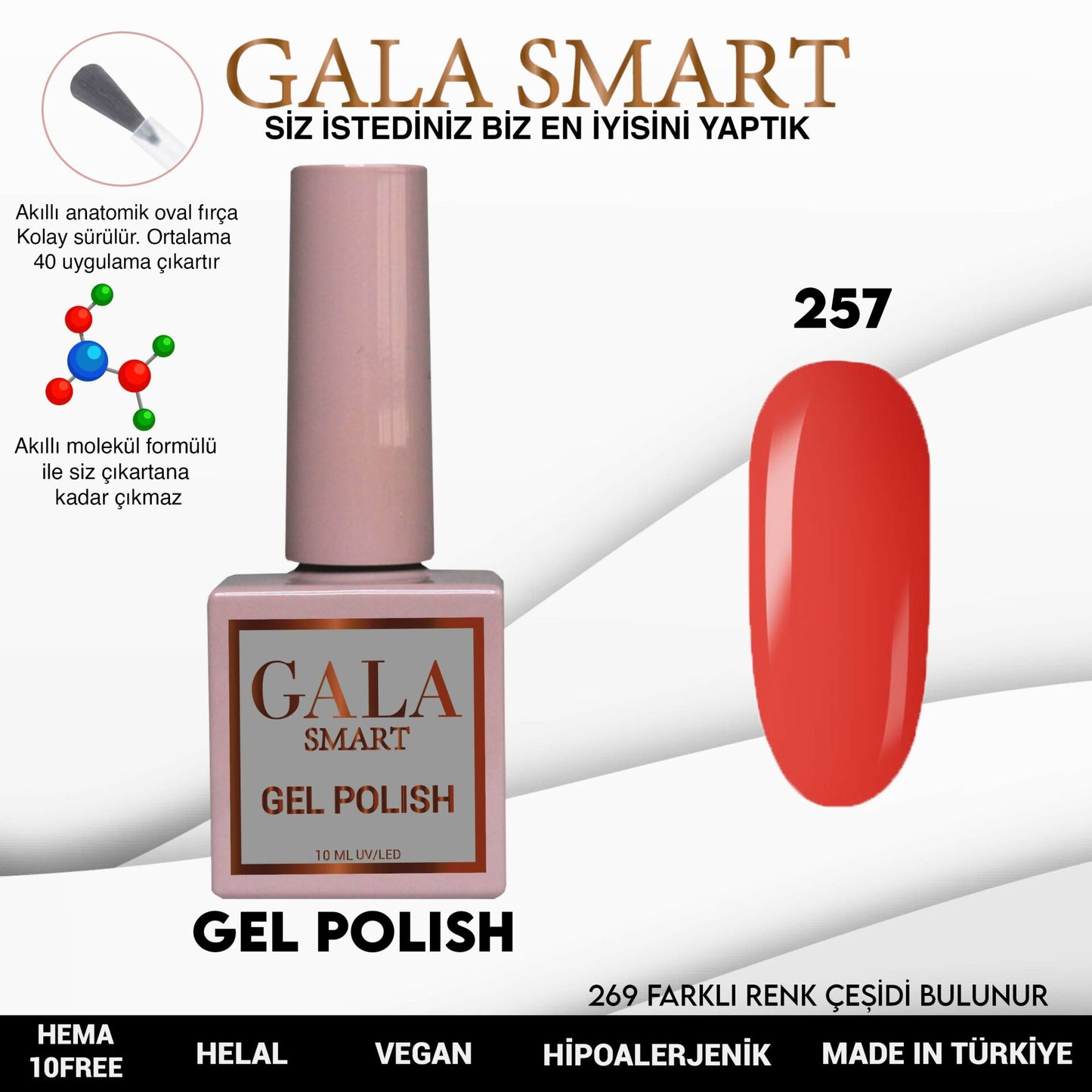 Gala Smart - Classic Kalıcı Oje - NO:257