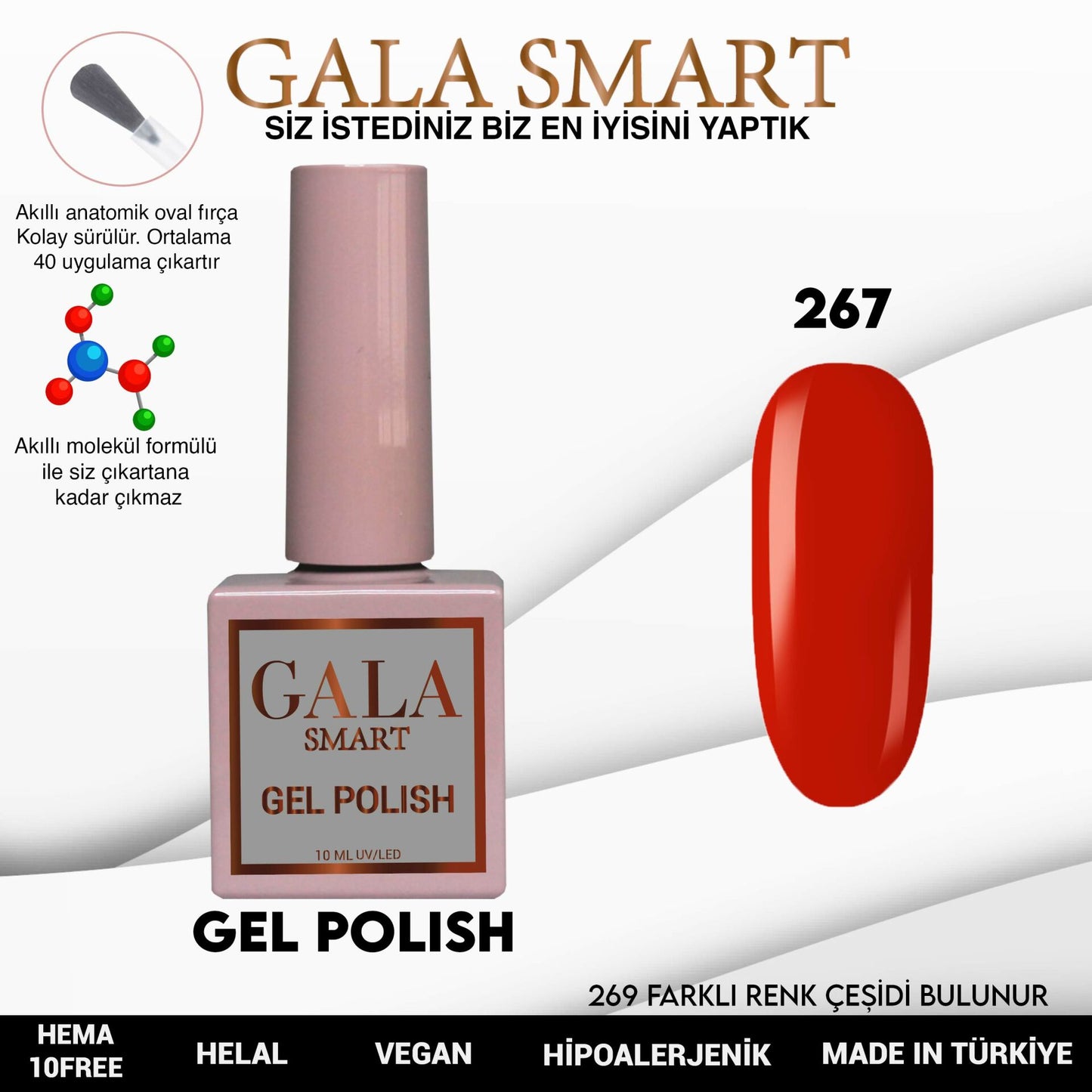 Gala Smart - Classic Kalıcı Oje - NO:267