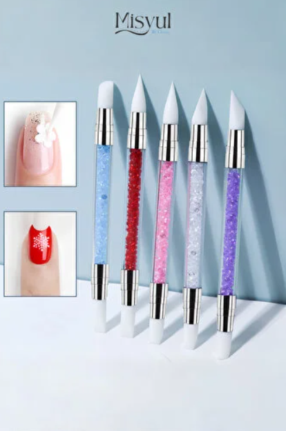 Misyul MIS-2386 Çift Taraflı Hamur Jel ve Nail Art Şekil Fırça Seti
