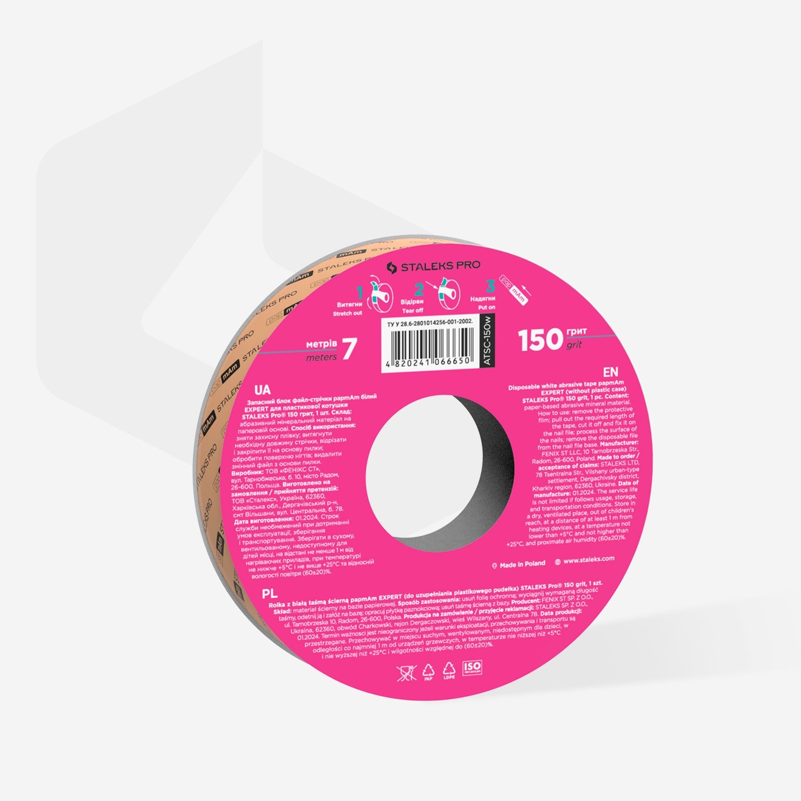 STALEKS Expert Donut papmAm Düz Törpü Yedek Blok 150 Grit ATSC-150W - Görsel 2