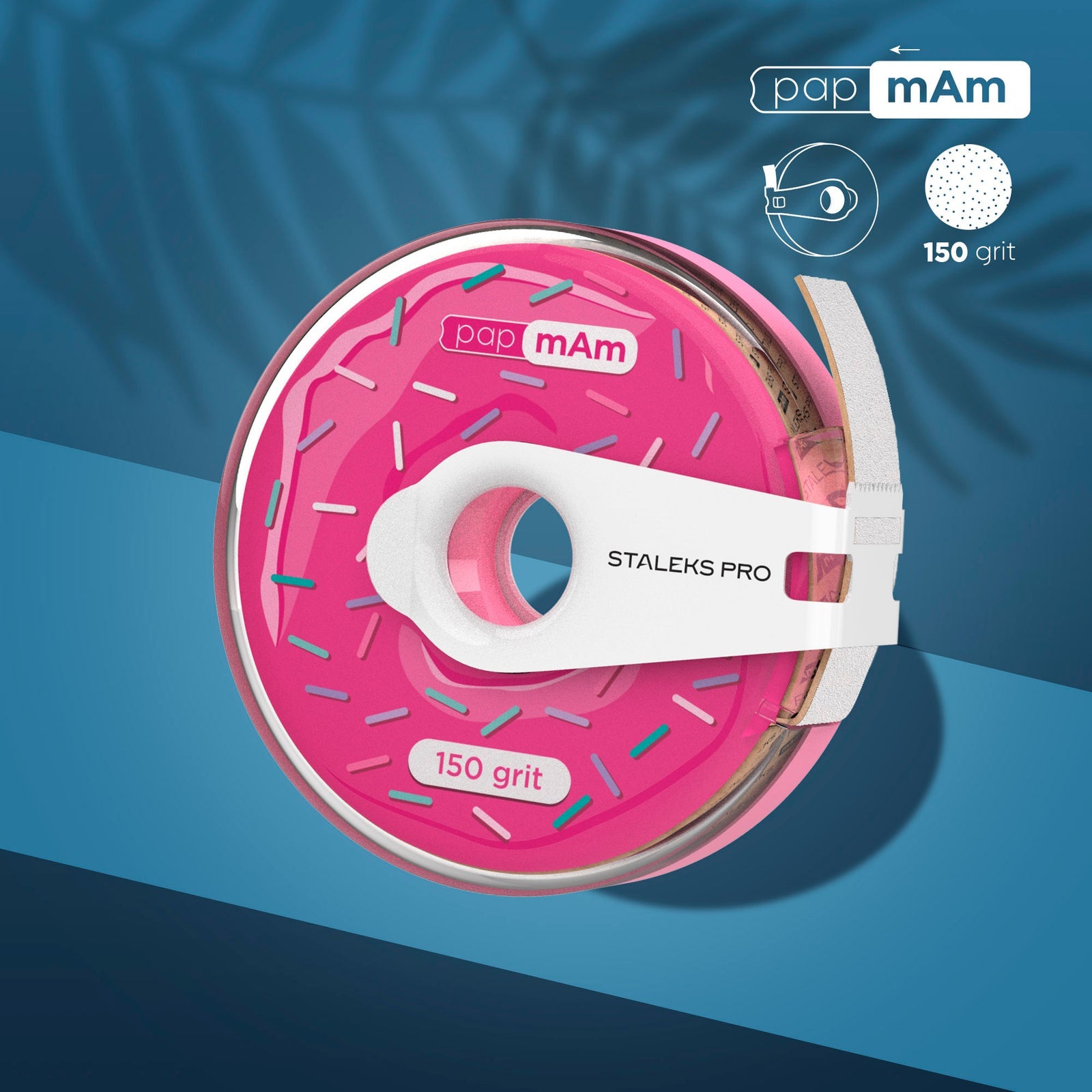 STALEKS Expert Donut papmAm Düz Törpü Yedek Zımpara 150 Grit ATC-150W