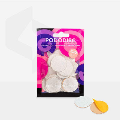 STALEKS Expert Pododisc L Yapışkan Zımpara 320 Grit 25 mm 50'li - Görsel 3