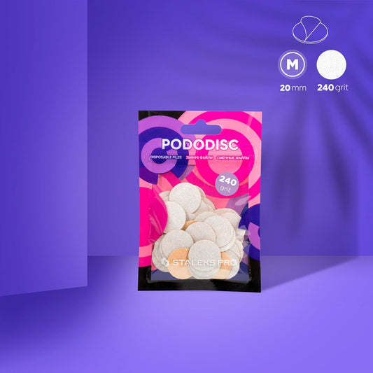 STALEKS Expert Pododisc M Yapışkan Zımpara 240 Grit 20 mm 50'li