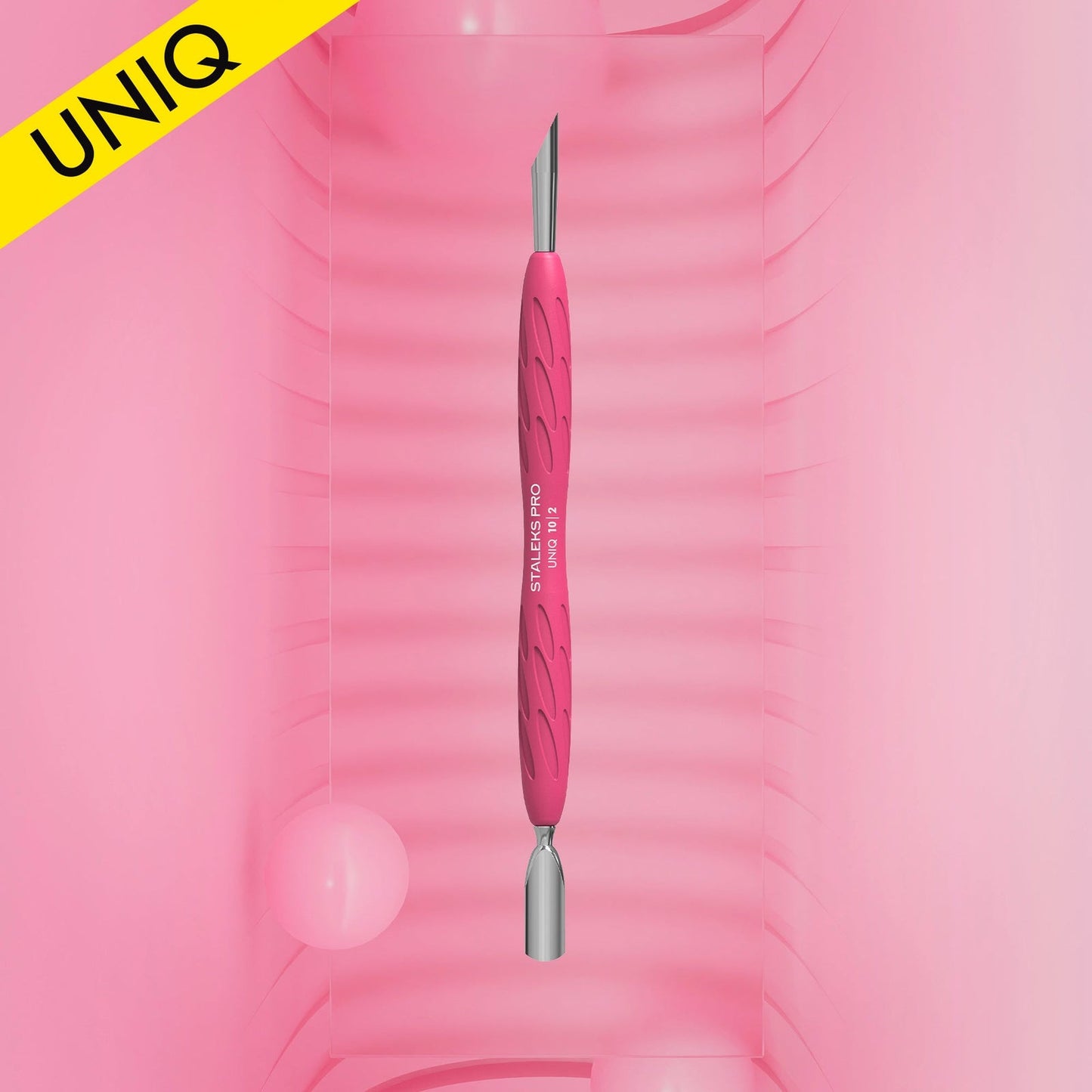 STALEKS Uniq 10 Type 2 Gummy Silikon Saplı Pusher – Dar Yuvarlak/Eğik