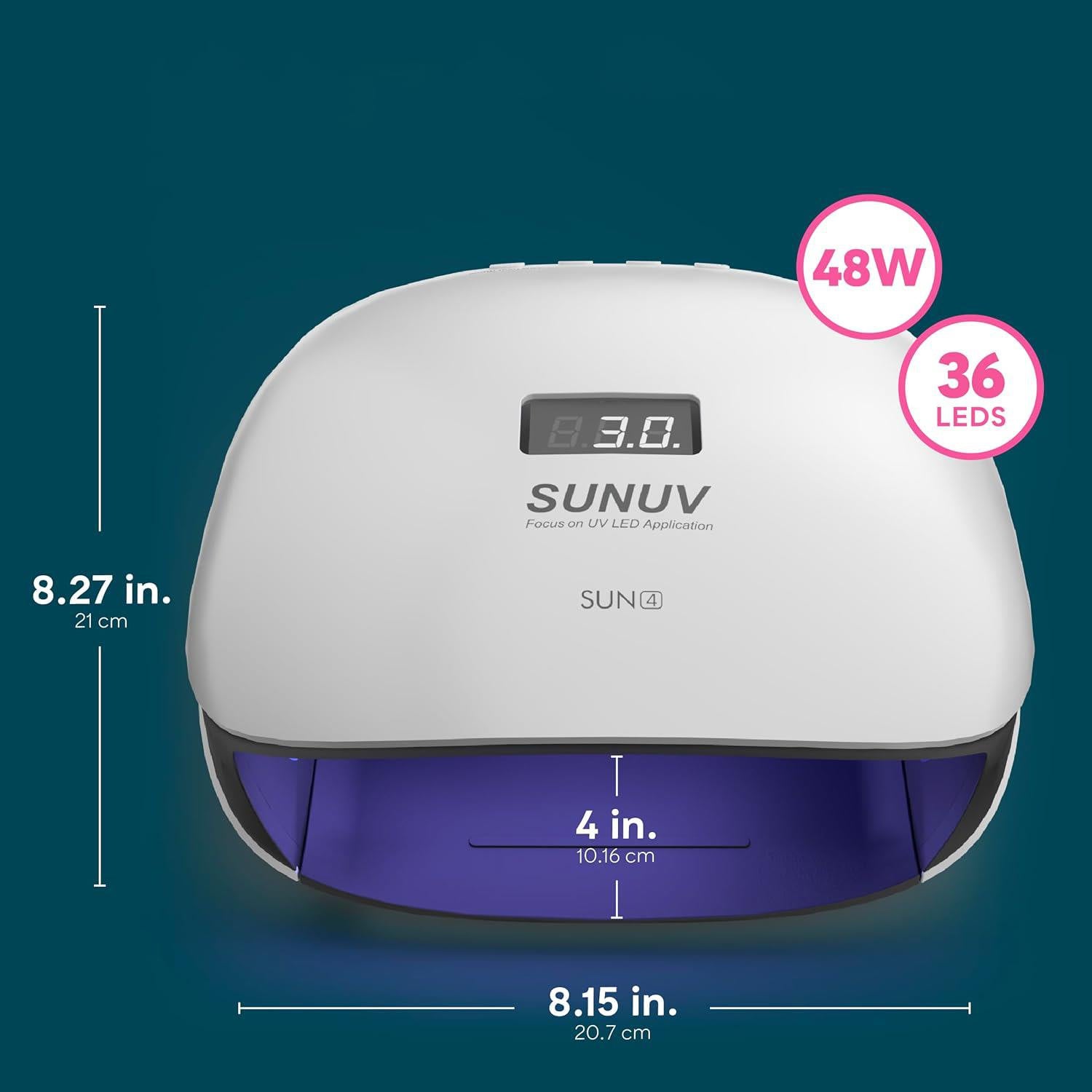 SUNUV SUN4 48W UV/LED Tırnak Kurutma Lambası – 36 LED - Görsel 3
