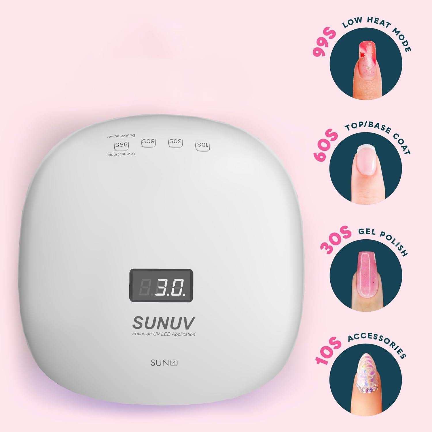 SUNUV SUN4 48W UV/LED Tırnak Kurutma Lambası – 36 LED - Görsel 4