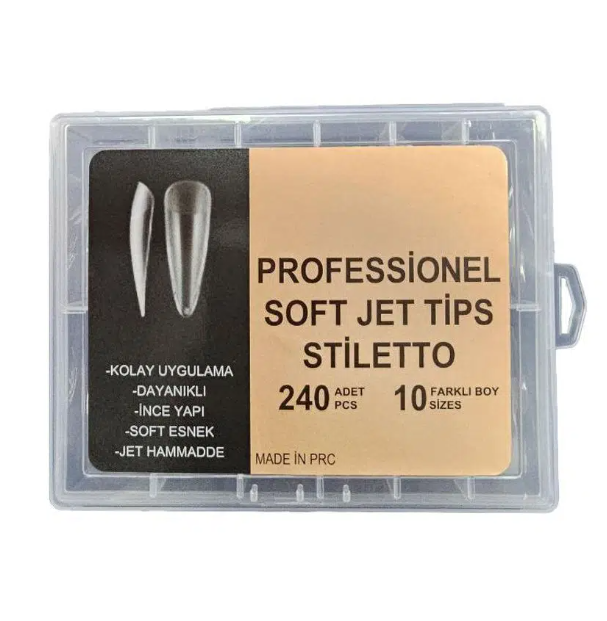 Gala Smart 240'lı Full Jel Tips Stiletto Ekonomik Boy