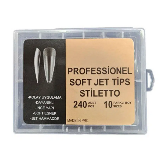 Gala Smart 240'lı Full Jel Tips Stiletto Ekonomik Boy