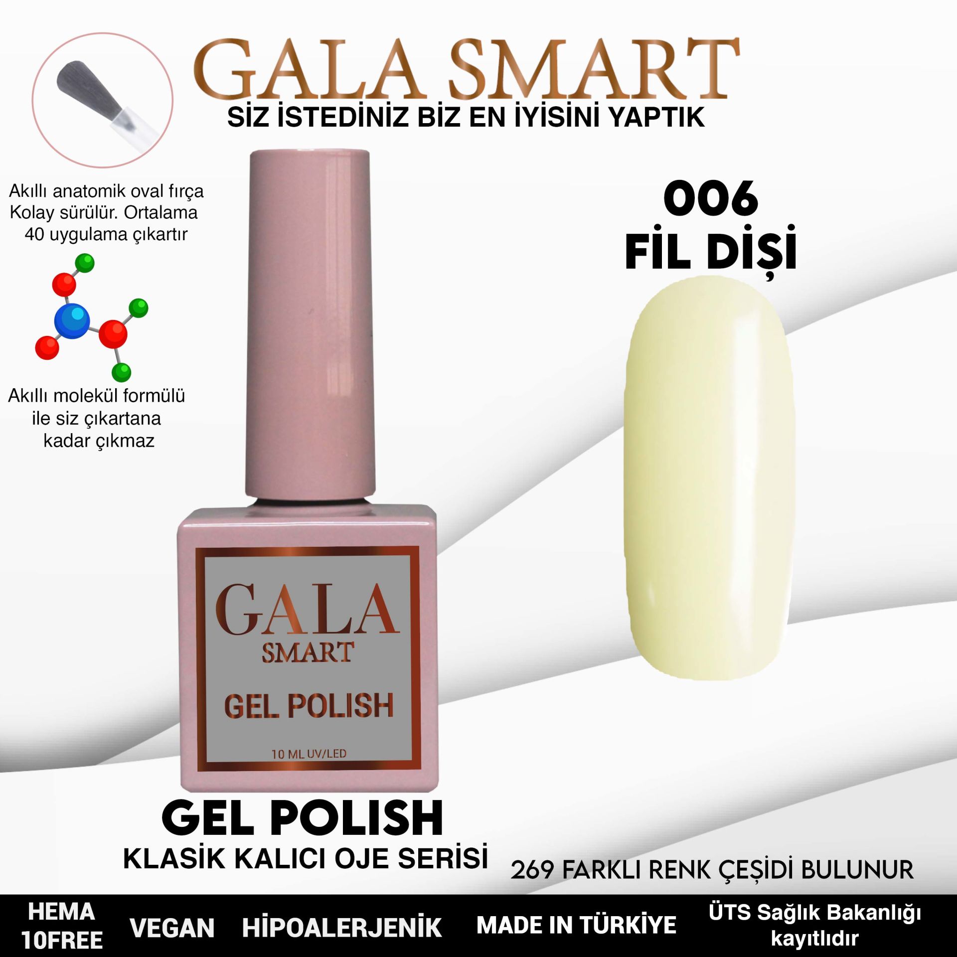 Gala Smart - Classic Kalıcı Oje- NO:006