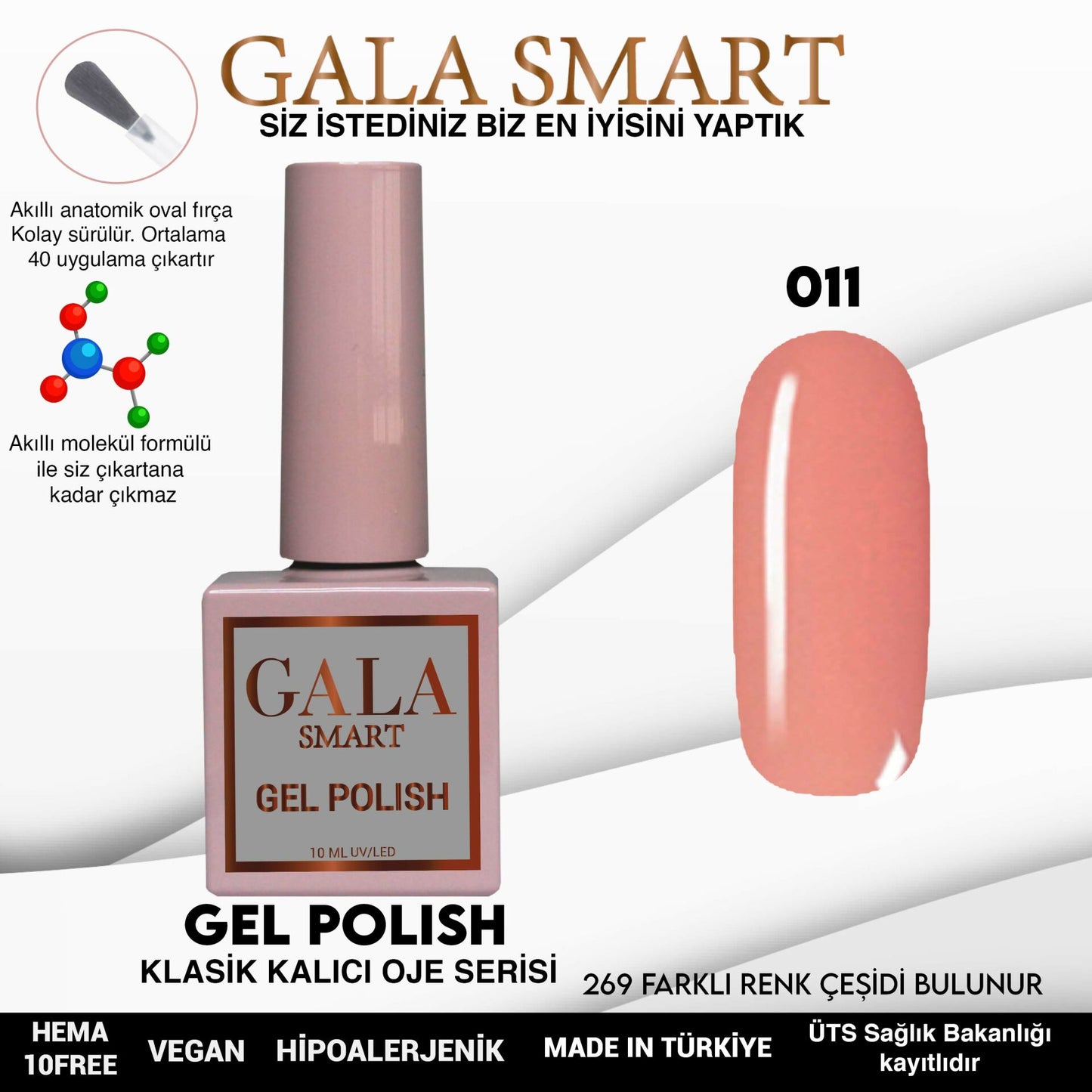 Gala Smart - Classic Kalıcı Oje - NO:011