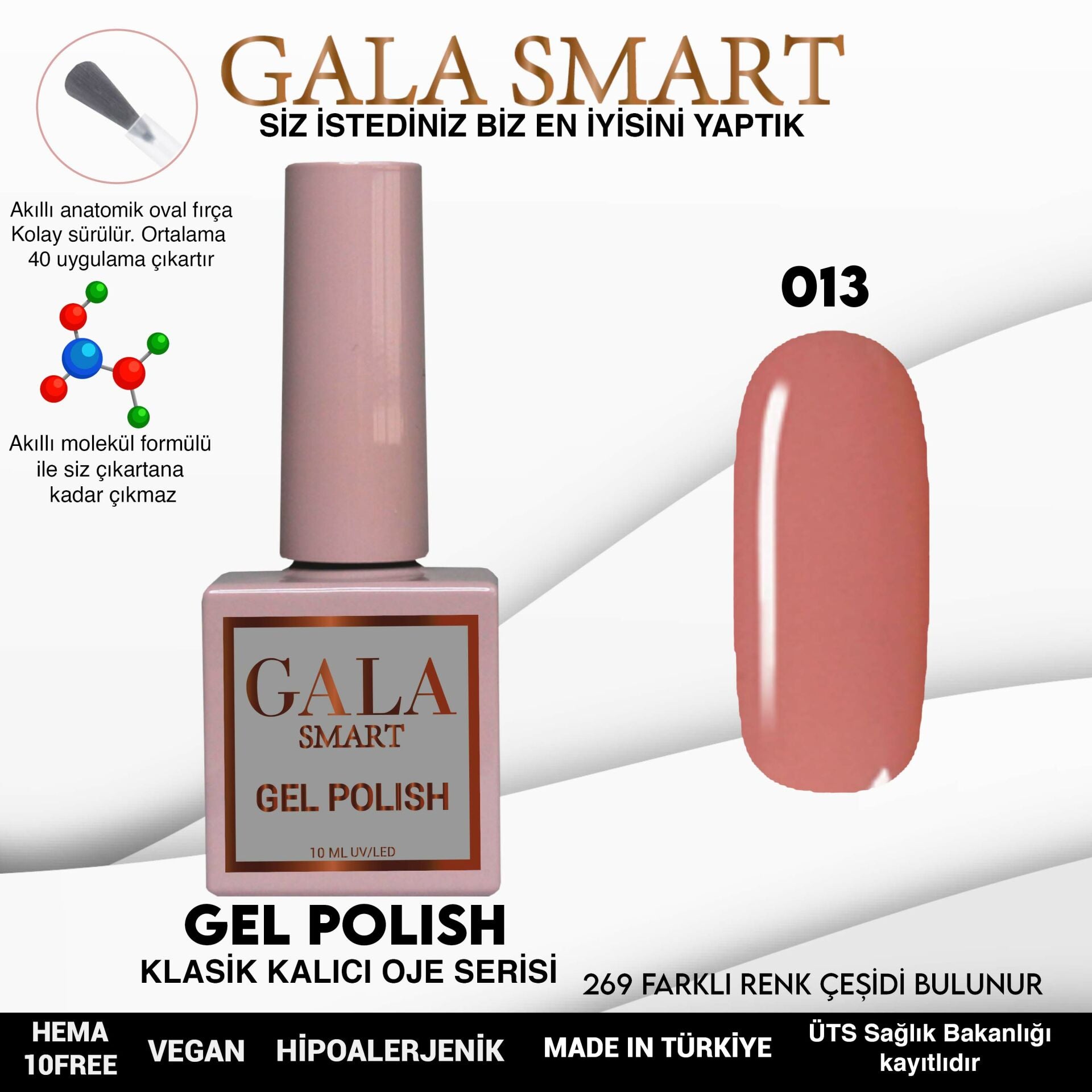 Gala Smart - Classic Kalıcı Oje - NO:013