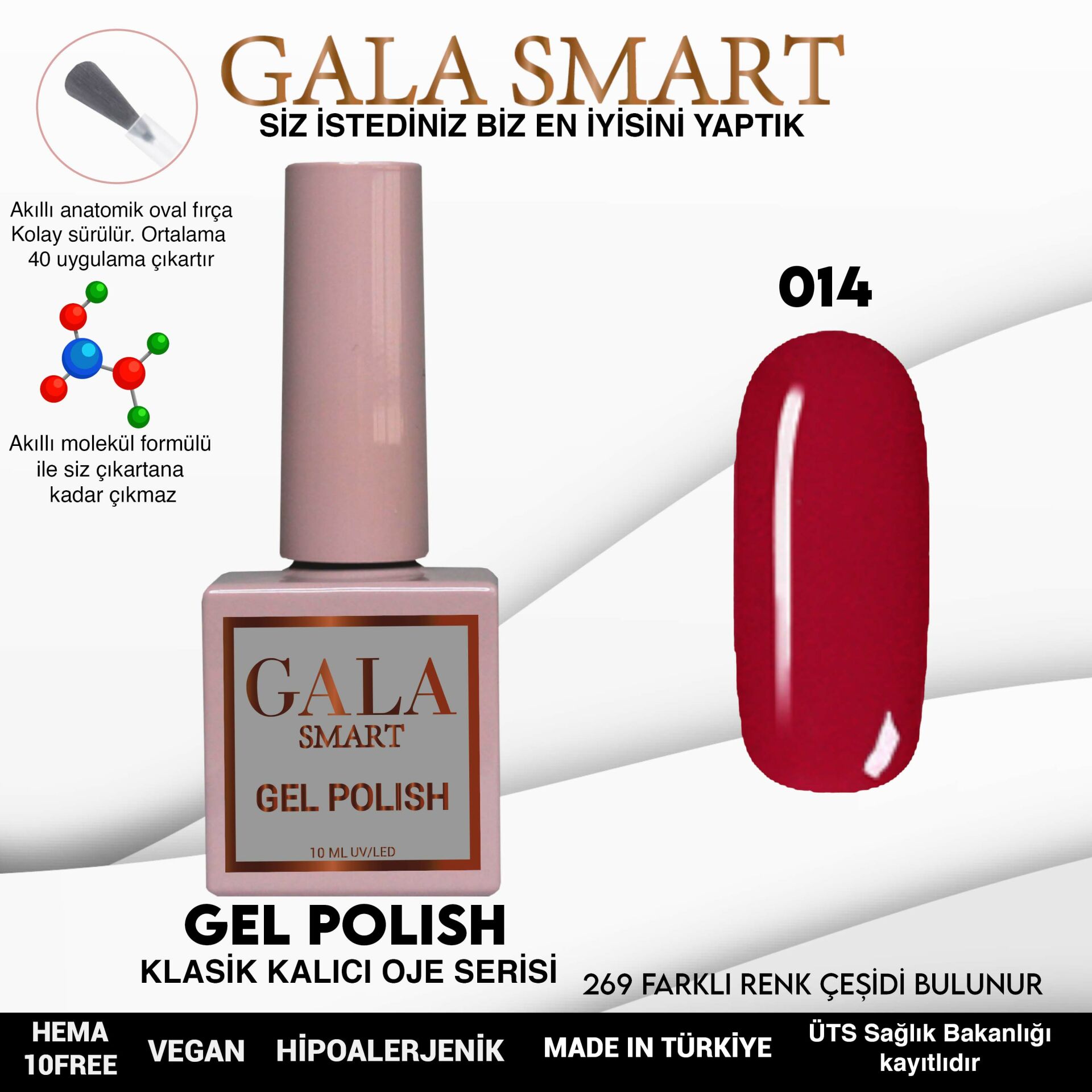 Gala Smart - Classic Kalıcı Oje - NO:014