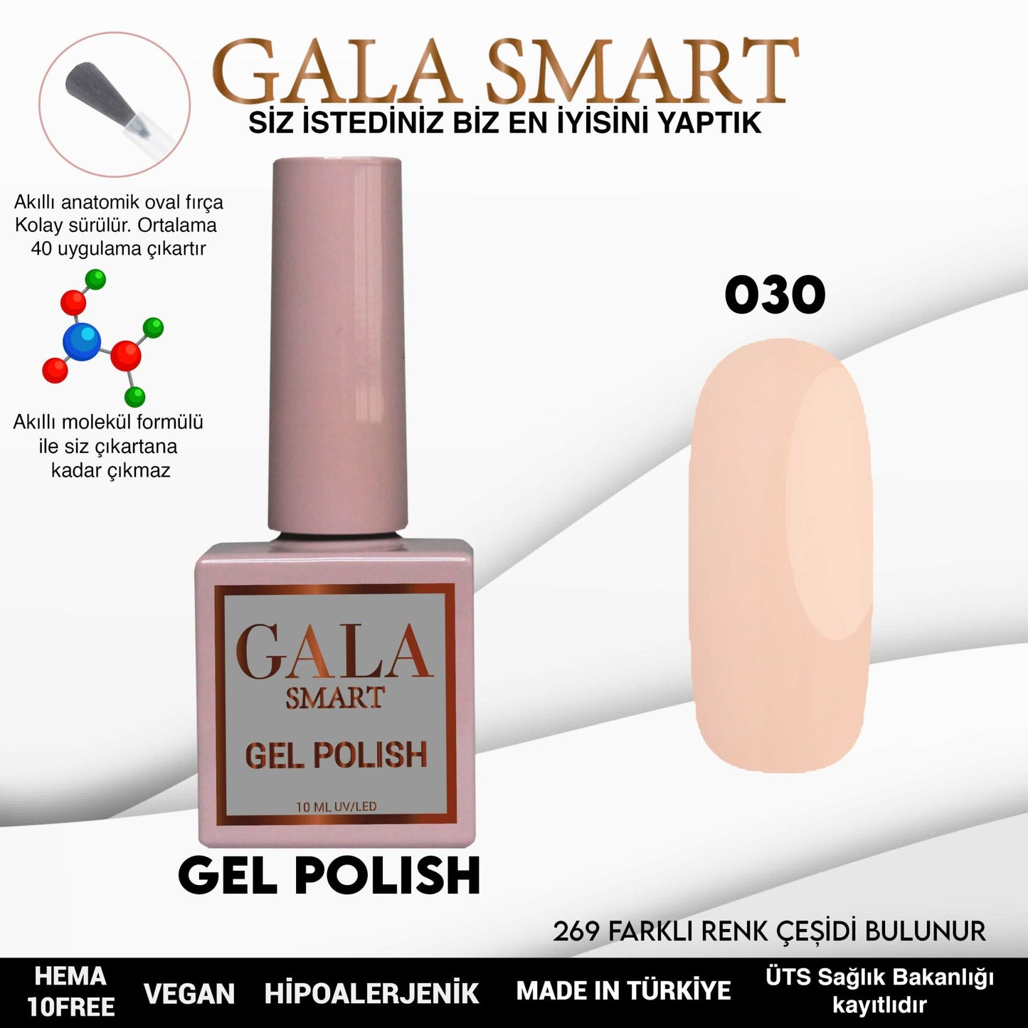 Gala Smart - Classic Kalıcı Oje - NO:030