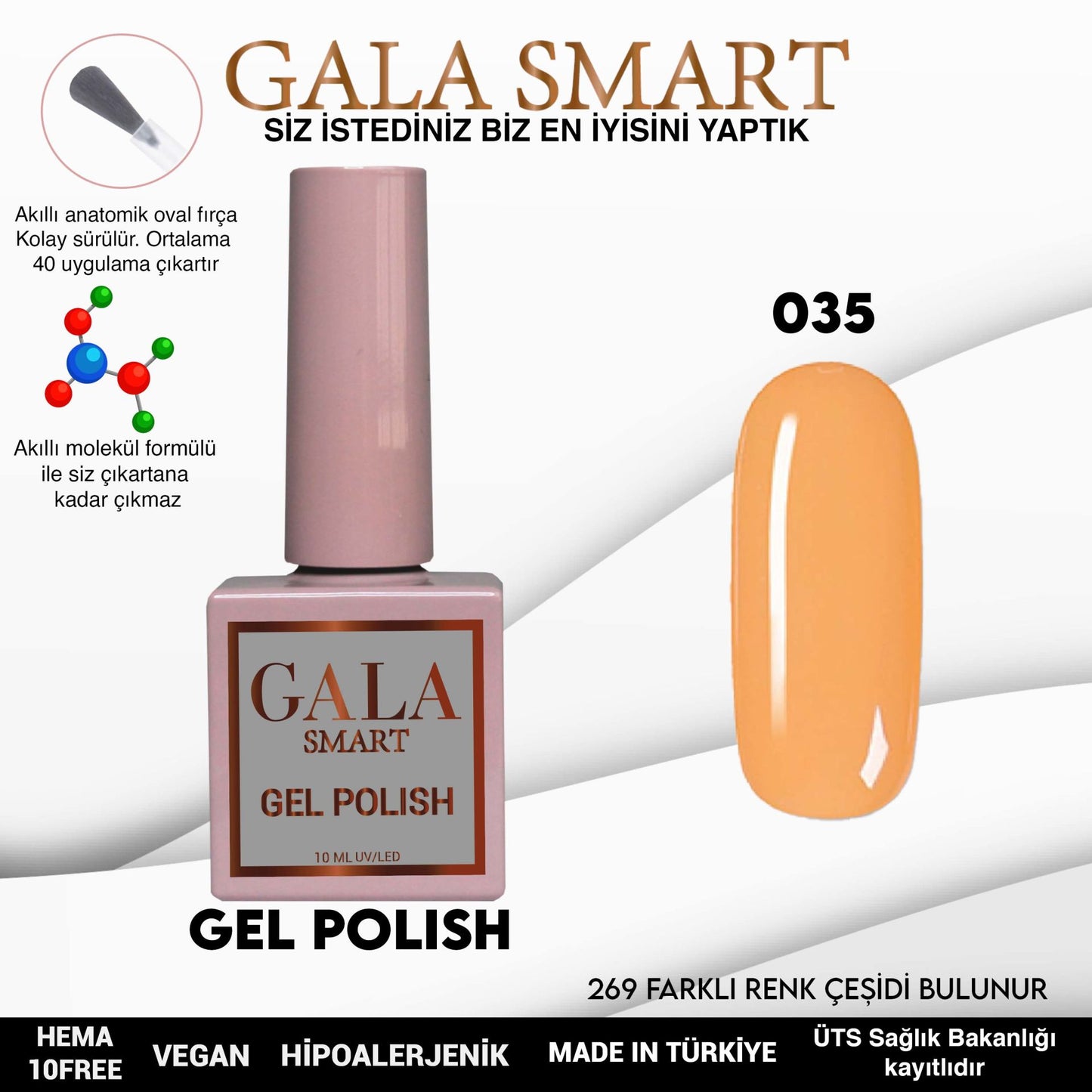 Gala Smart - Classic Kalıcı Oje - NO:035